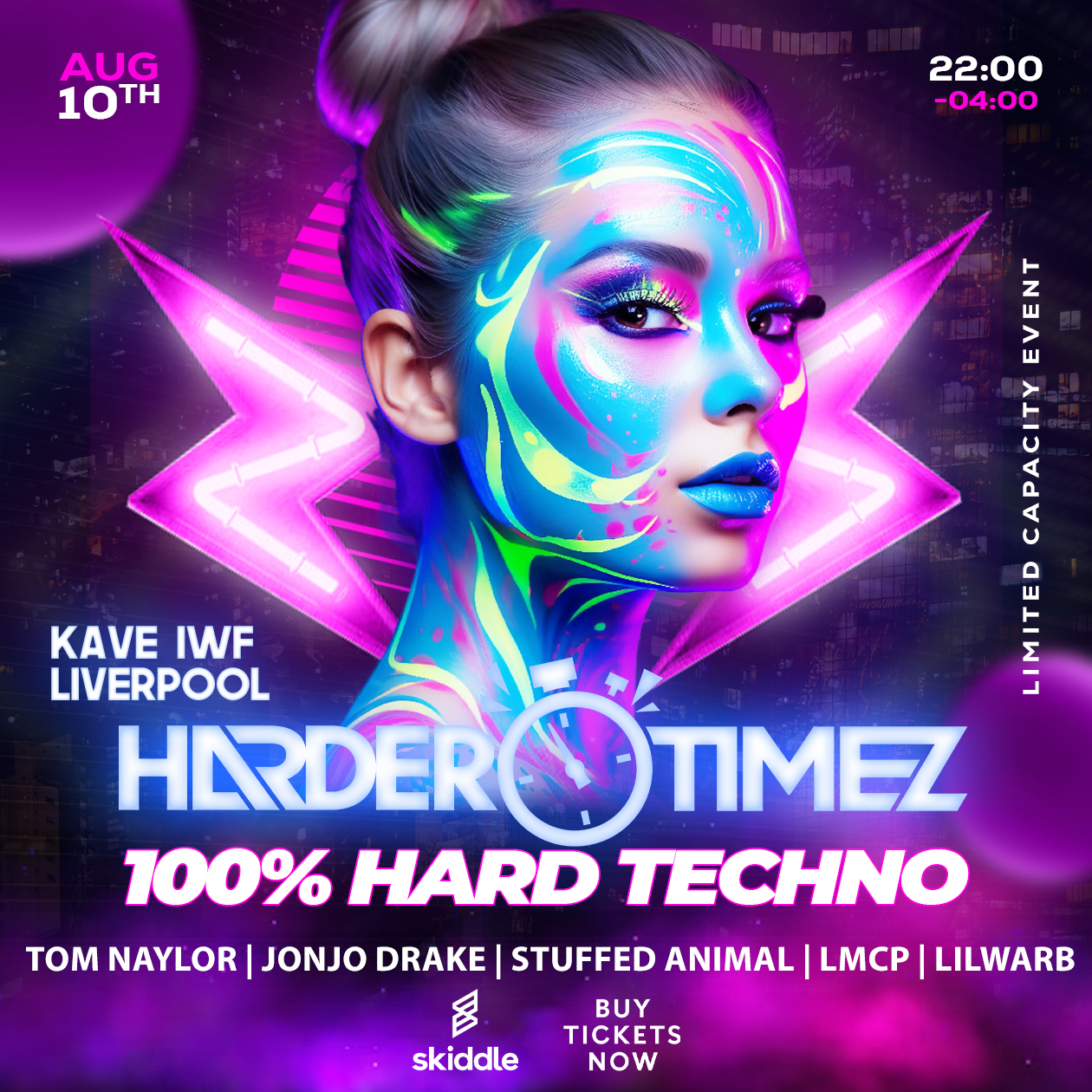 Harder Timez presents: 100% Hard Techno at Kave, Liverpool