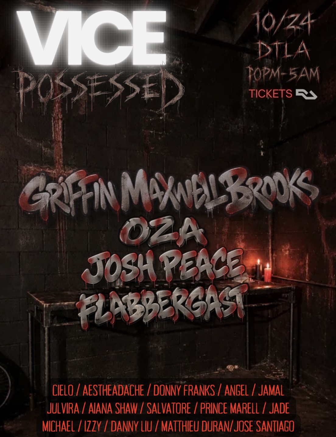 VICE HALLOWEEN w Griffin Maxwell Brooks, OZA in Los Angeles, United States