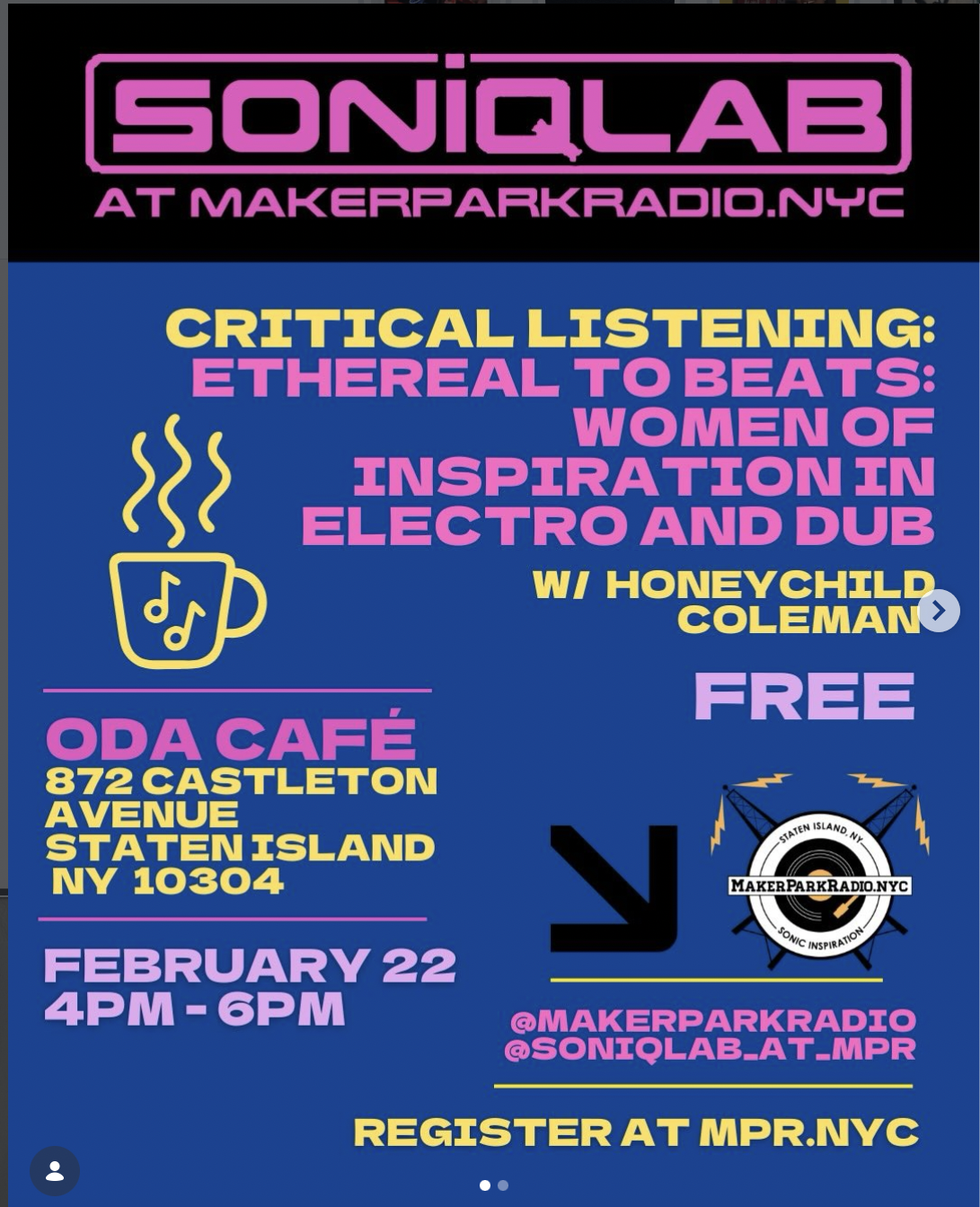 Soniqlab at Maker Park Radio