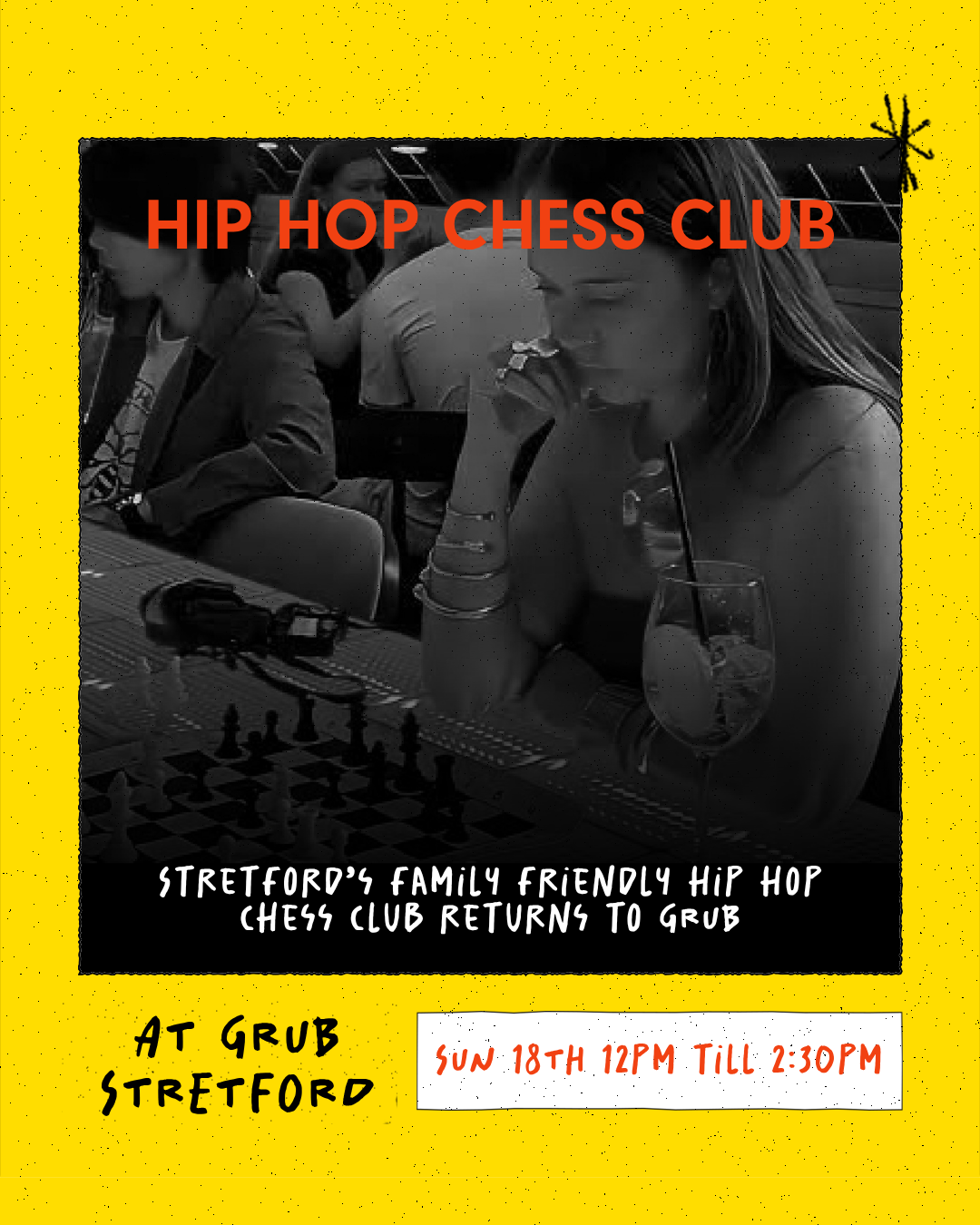 GRUB Stretford: Hip hop Chess Club at Grub Stretford, Manchester M32 9AH