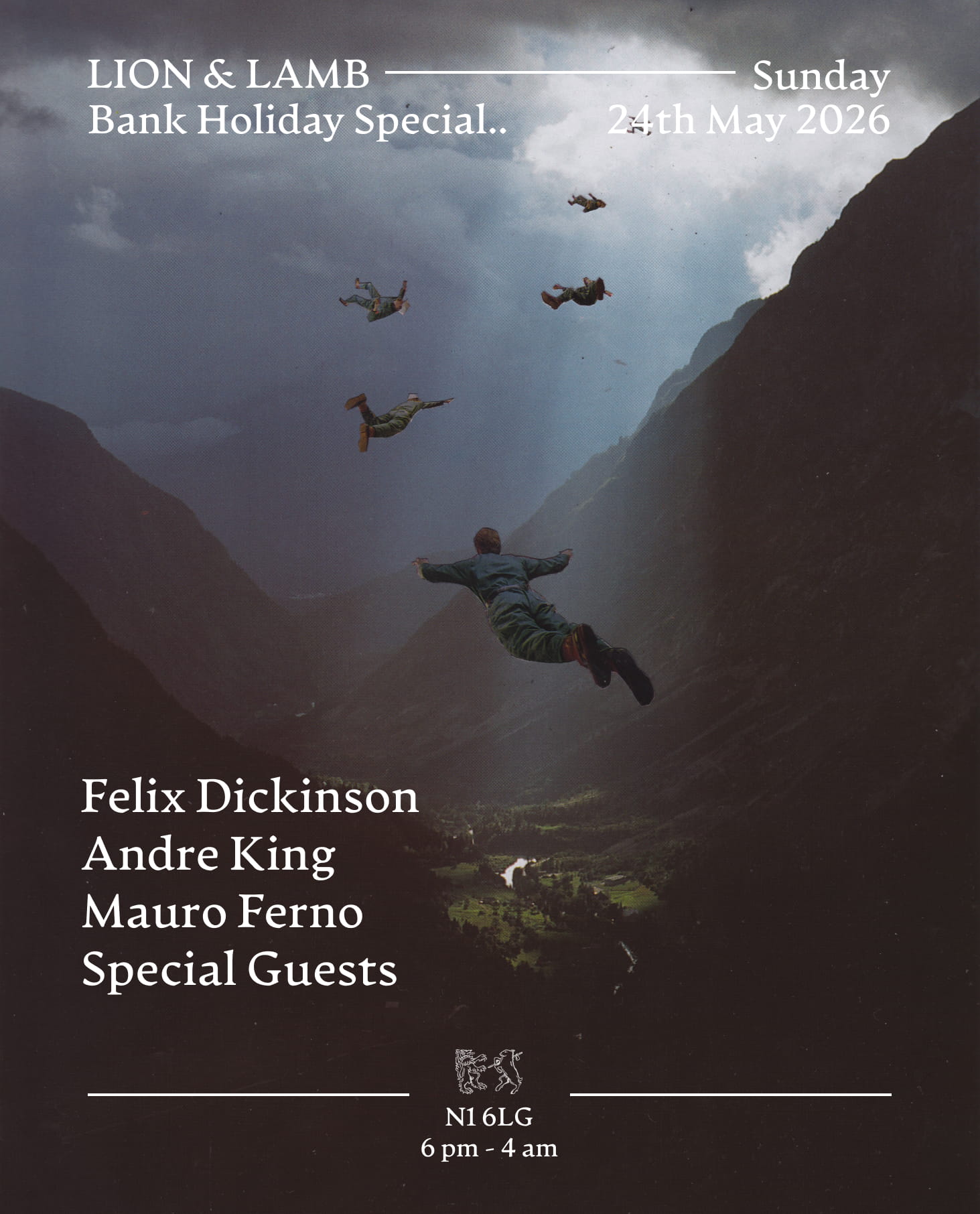 Lion & Lamb Sunday Bank Holiday Special with Felix Dickinson + Andre King + Mauro Ferno