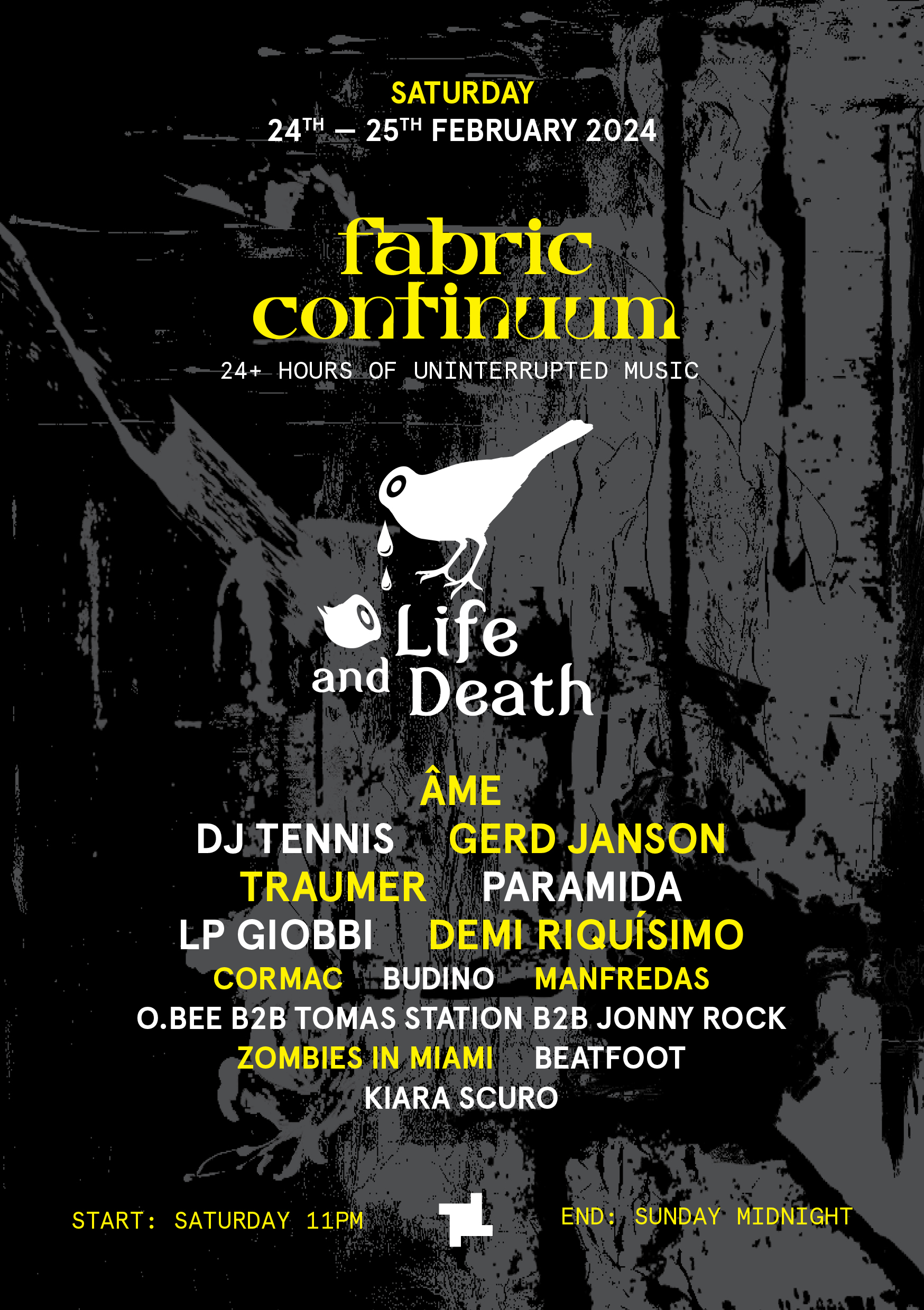 fabric: Continuum - Life and Death: Âme, DJ Tennis, Gerd Janson 