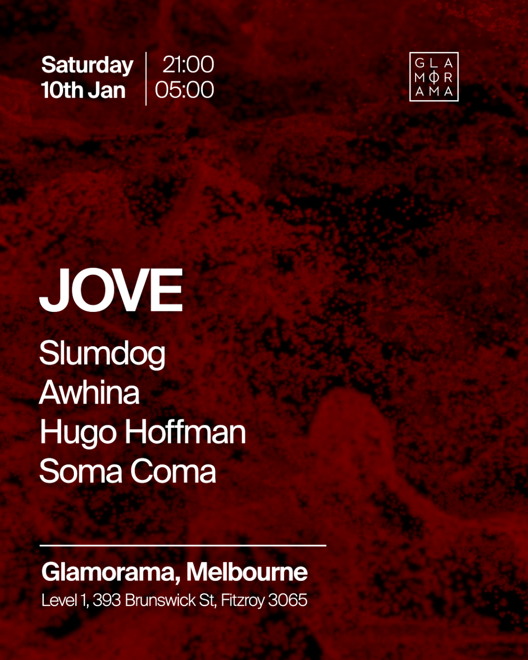 Glamorama Saturdays feat. JOVE