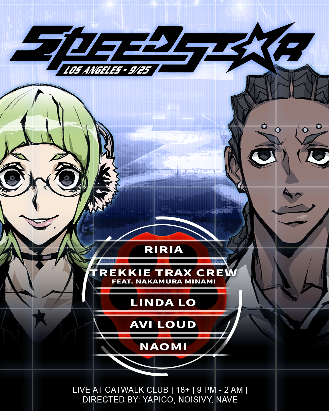 club speed.star presents: RIRIA,Trekkie Trax Crew, Linda Lo, Avi Loud, Naomi