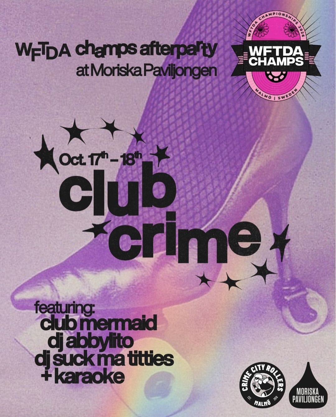 Club Crime – the official WFTDA Global Champs Afterparty