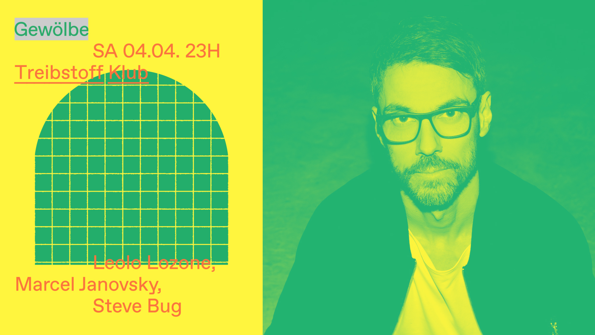 Treibstoff Klub with Leolo Lozone, Marcel Janovsky, Steve Bug