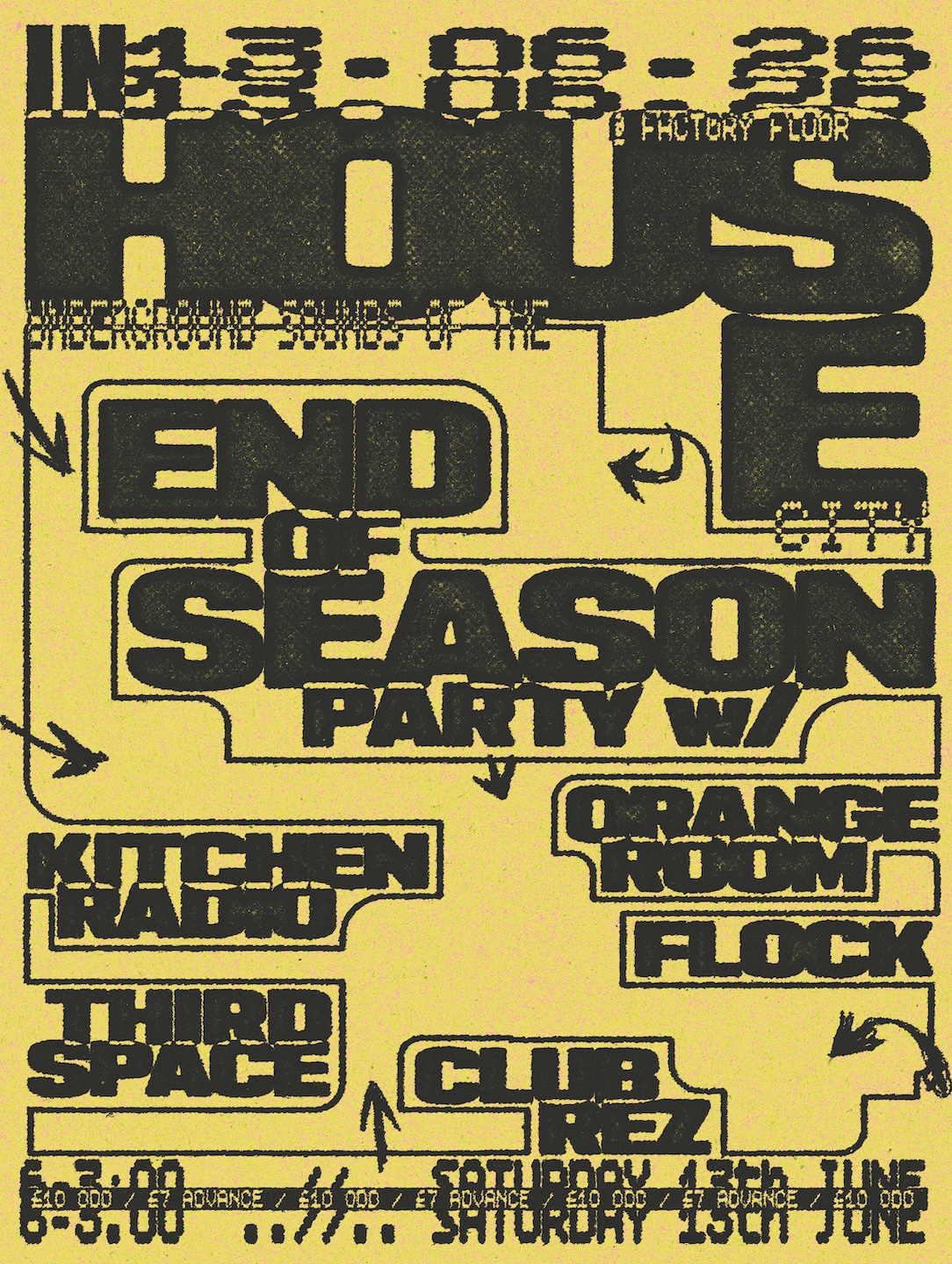 In–House End of Season Closing Party (Day-To-Night Courtyard Party)