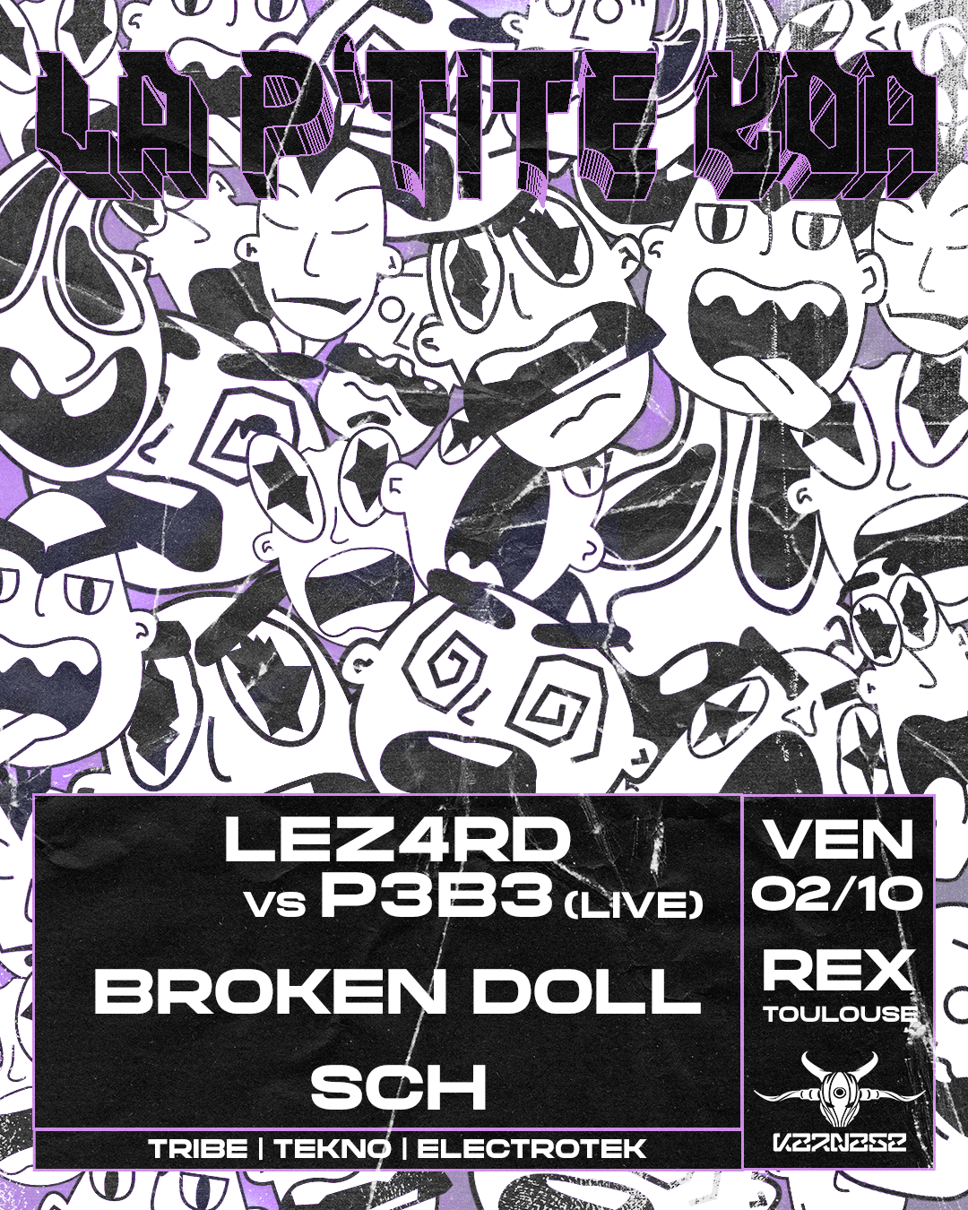 La P'tite Koa W/ Lez4rd vs P3B3, Broken Doll, SCH