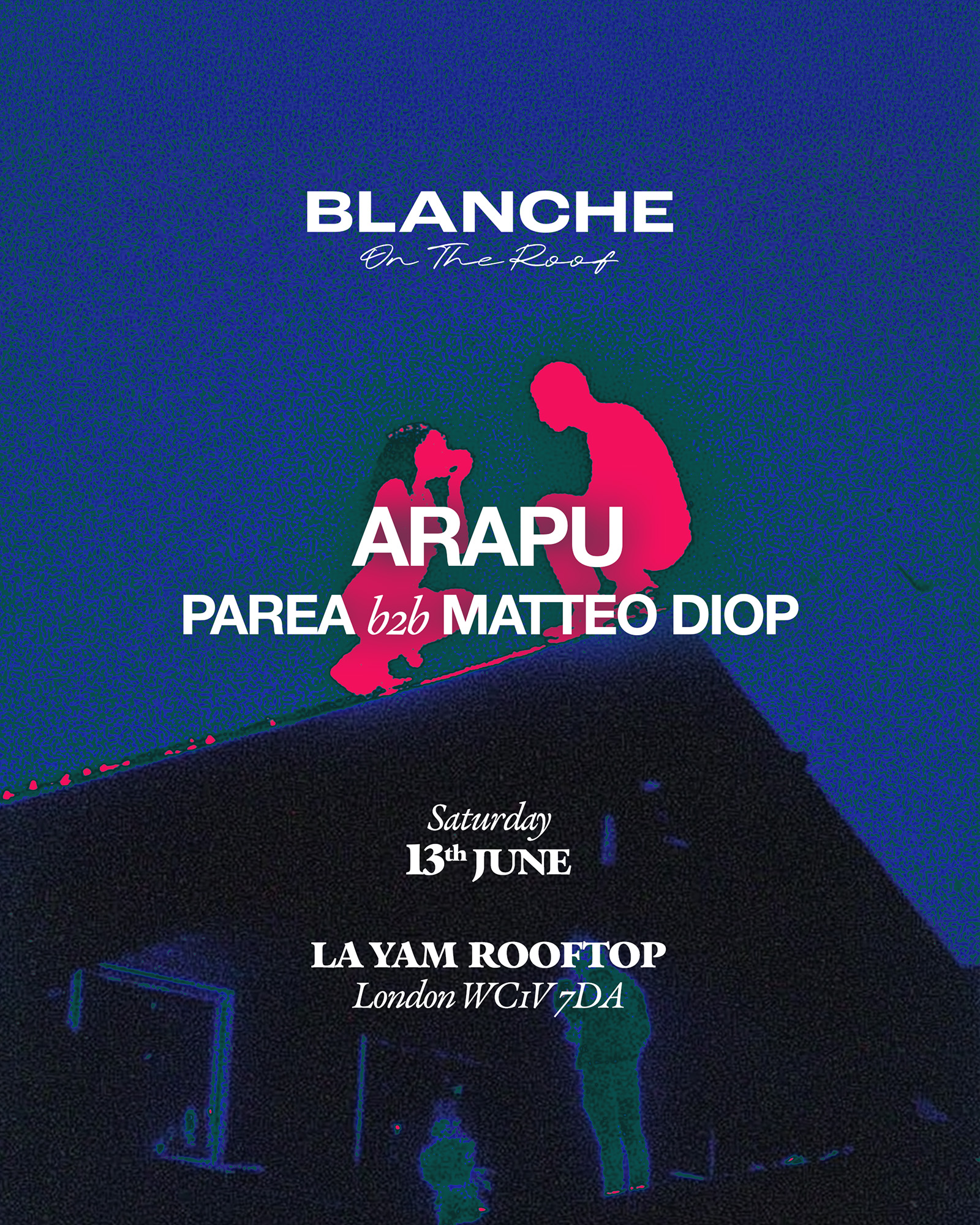 Blanche on the Roof with Arapu