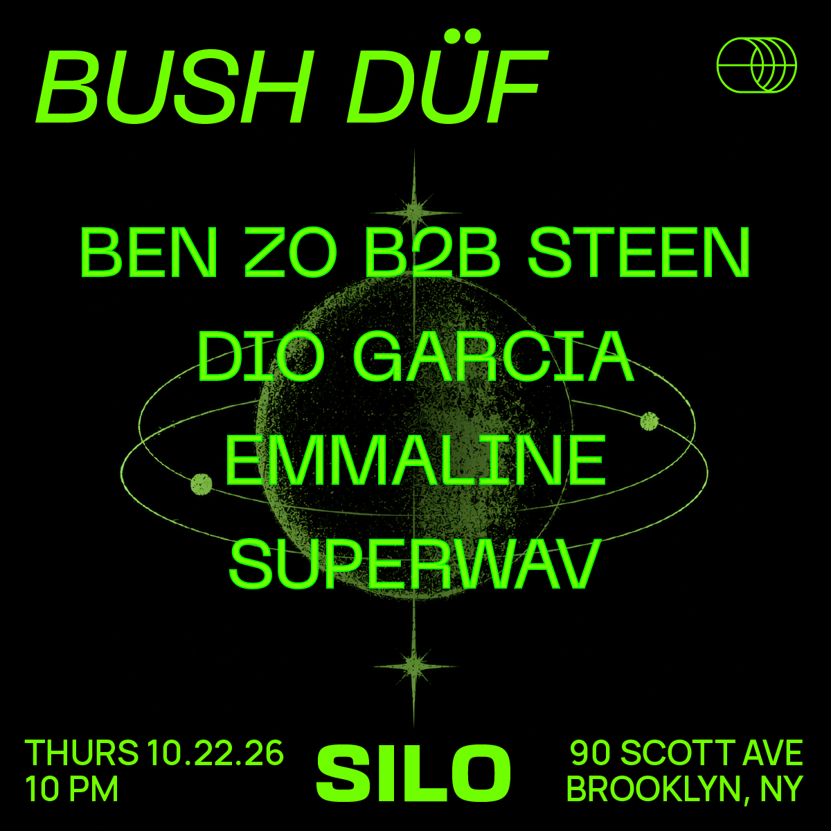 BUSH DÜF (Full Venue Event, Free with RSVP)