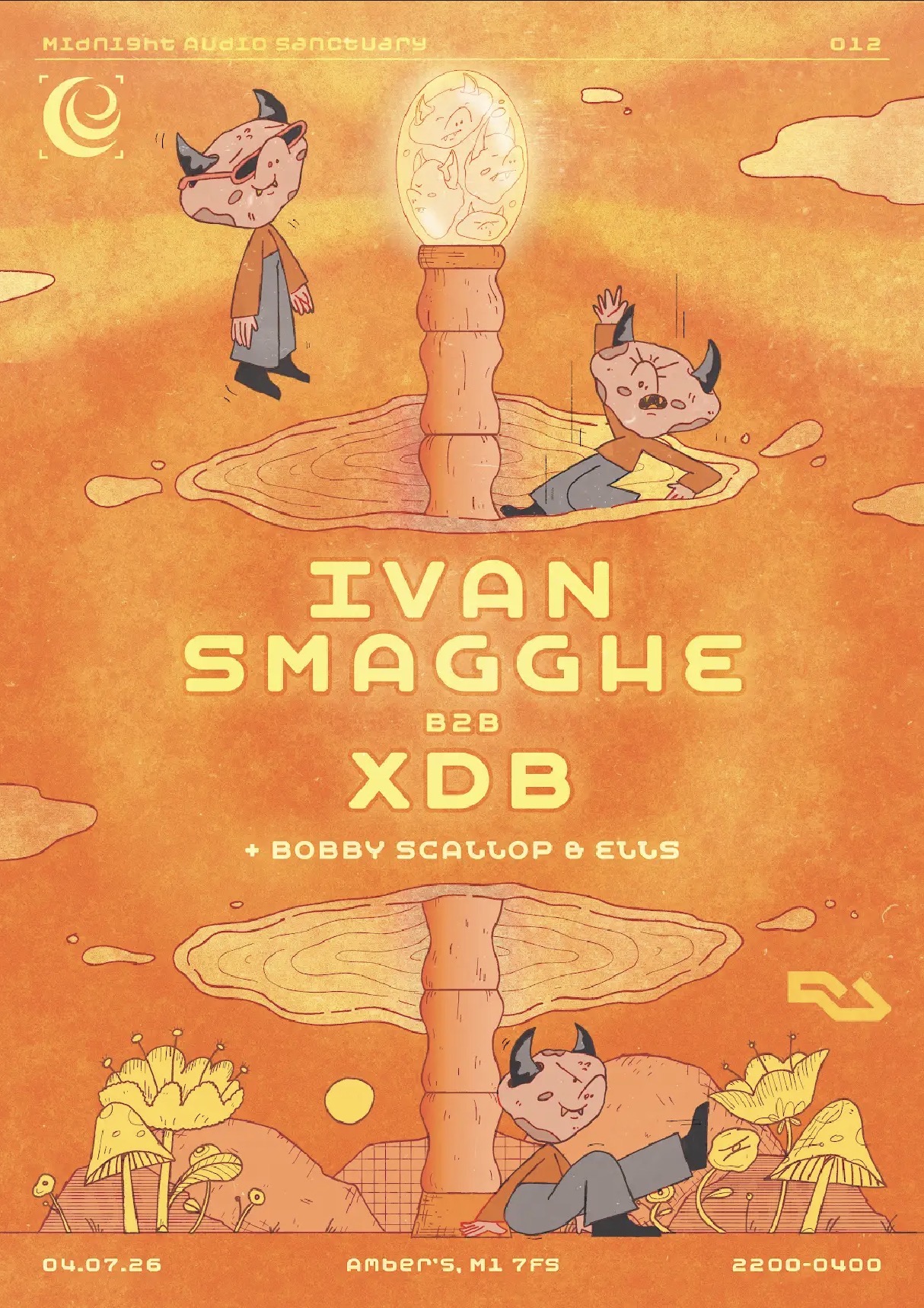 Midnight Audio Sanctuary x Amber's: Ivan Smagghe b2b XDB [debut b2b], Bobby Scallop + Ells
