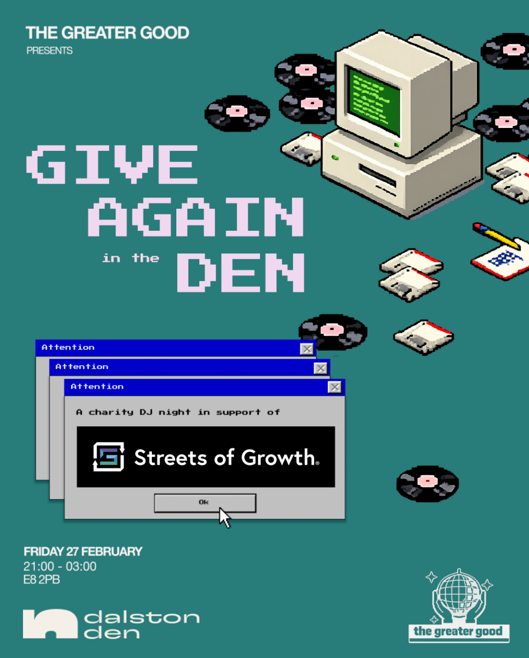 The Greater Good presents 'Give Again in The Den'
