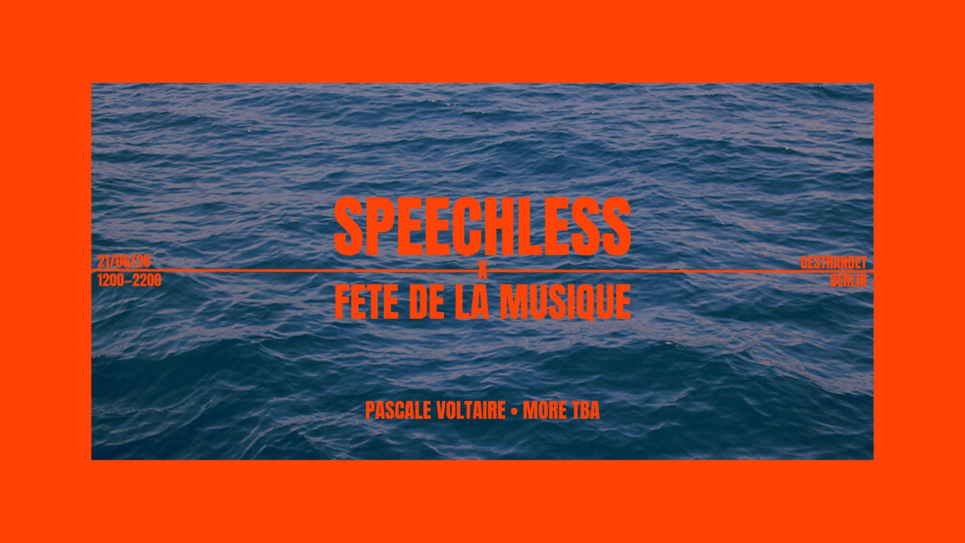 SPEECHLESS x fête de la musique