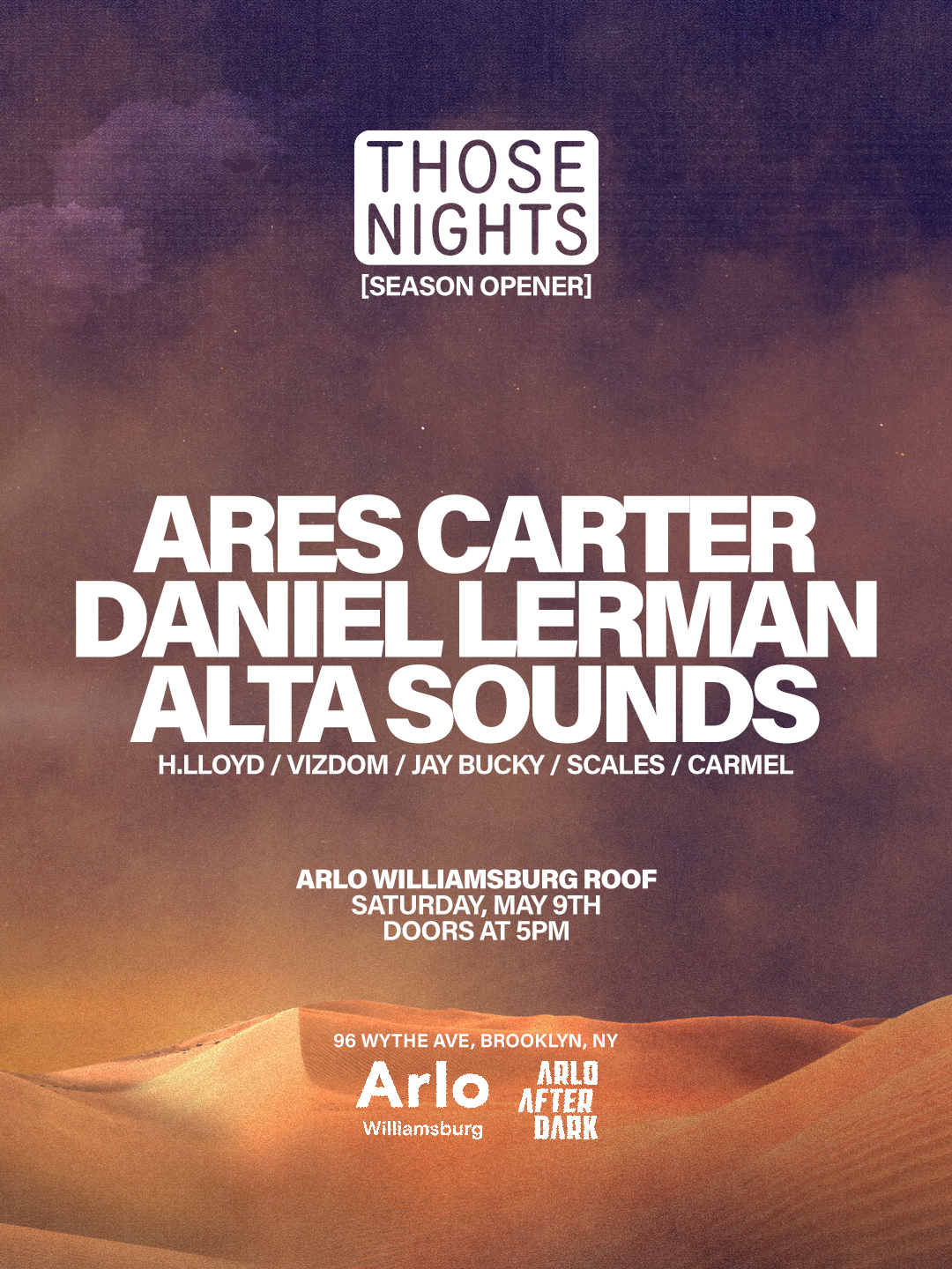 Those Nights x Arlo Williamsburg Rooftop (Season Opener)