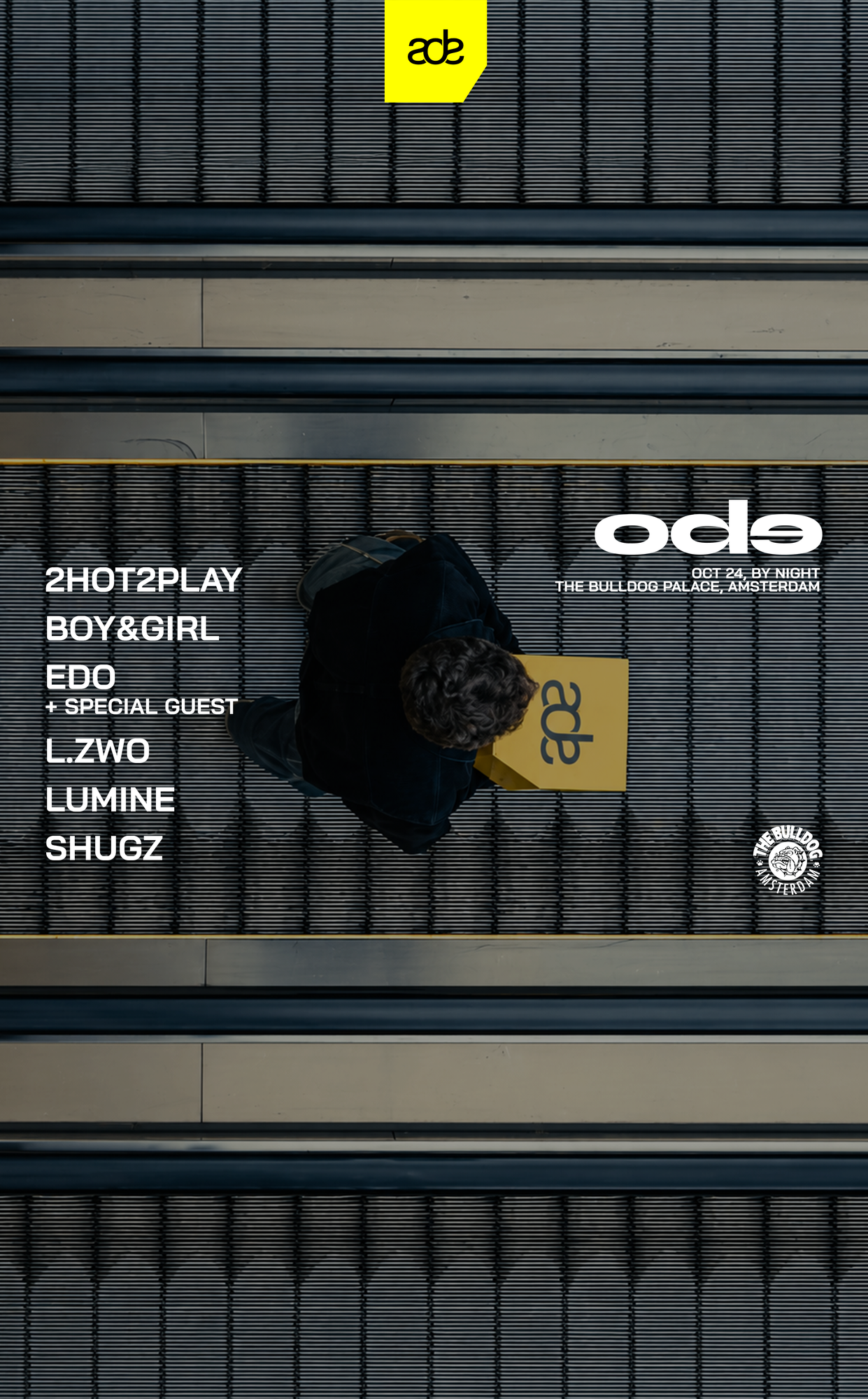 Edo presents Ode poster, The Bulldog Palace, Amsterdam