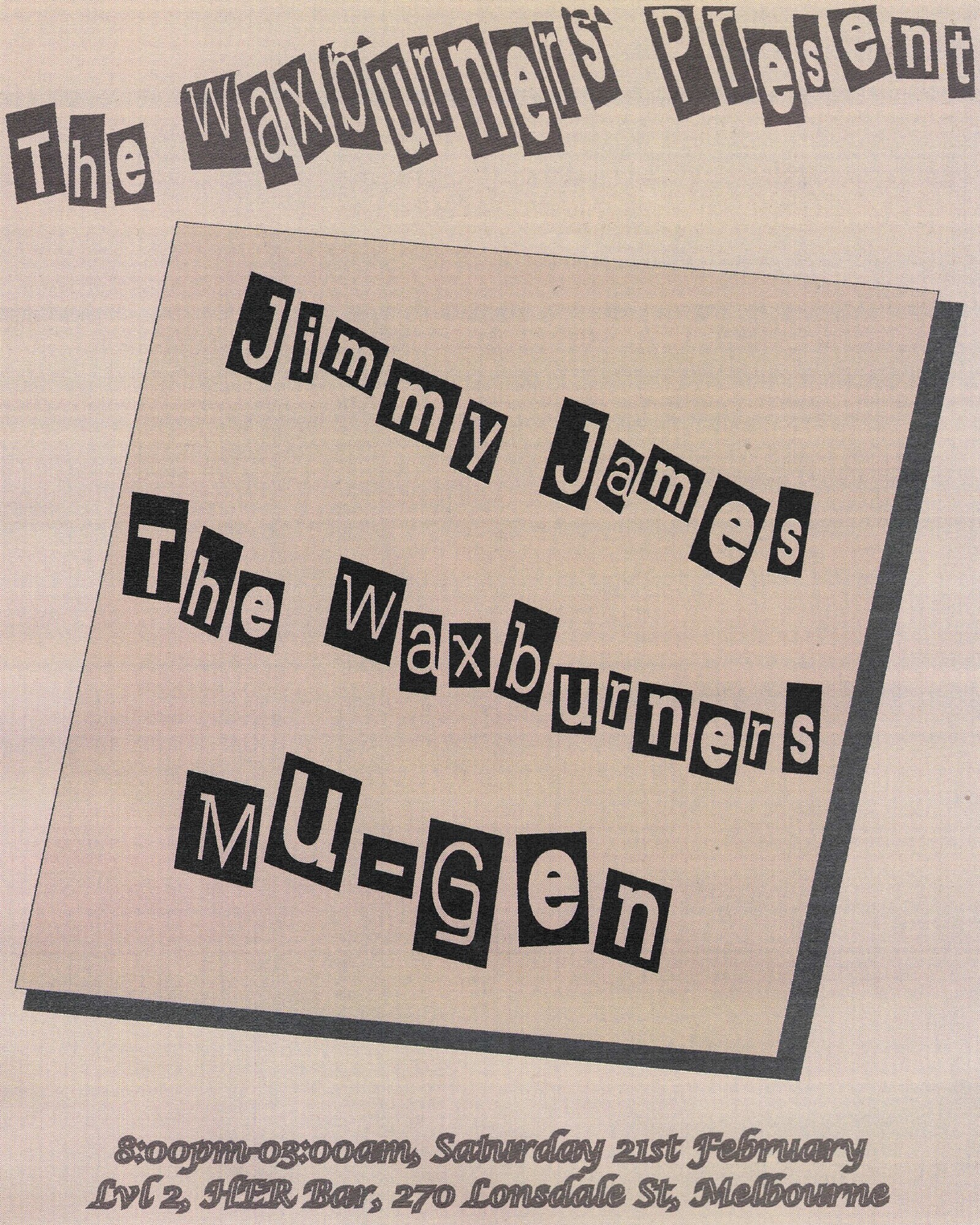 The Waxburners w. Jimmy James & Mu Gen