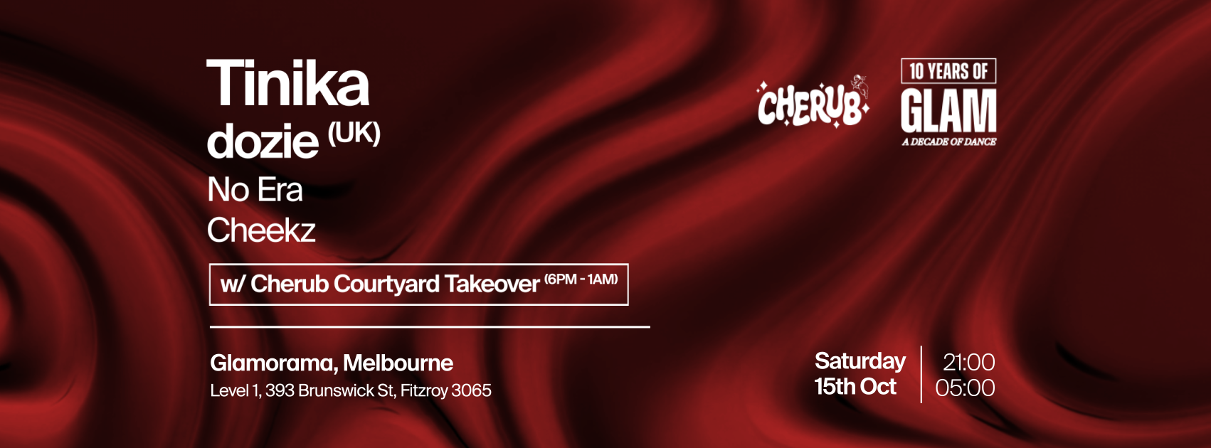 Glamorama Saturdays feat. Tinika & dozie (UK)