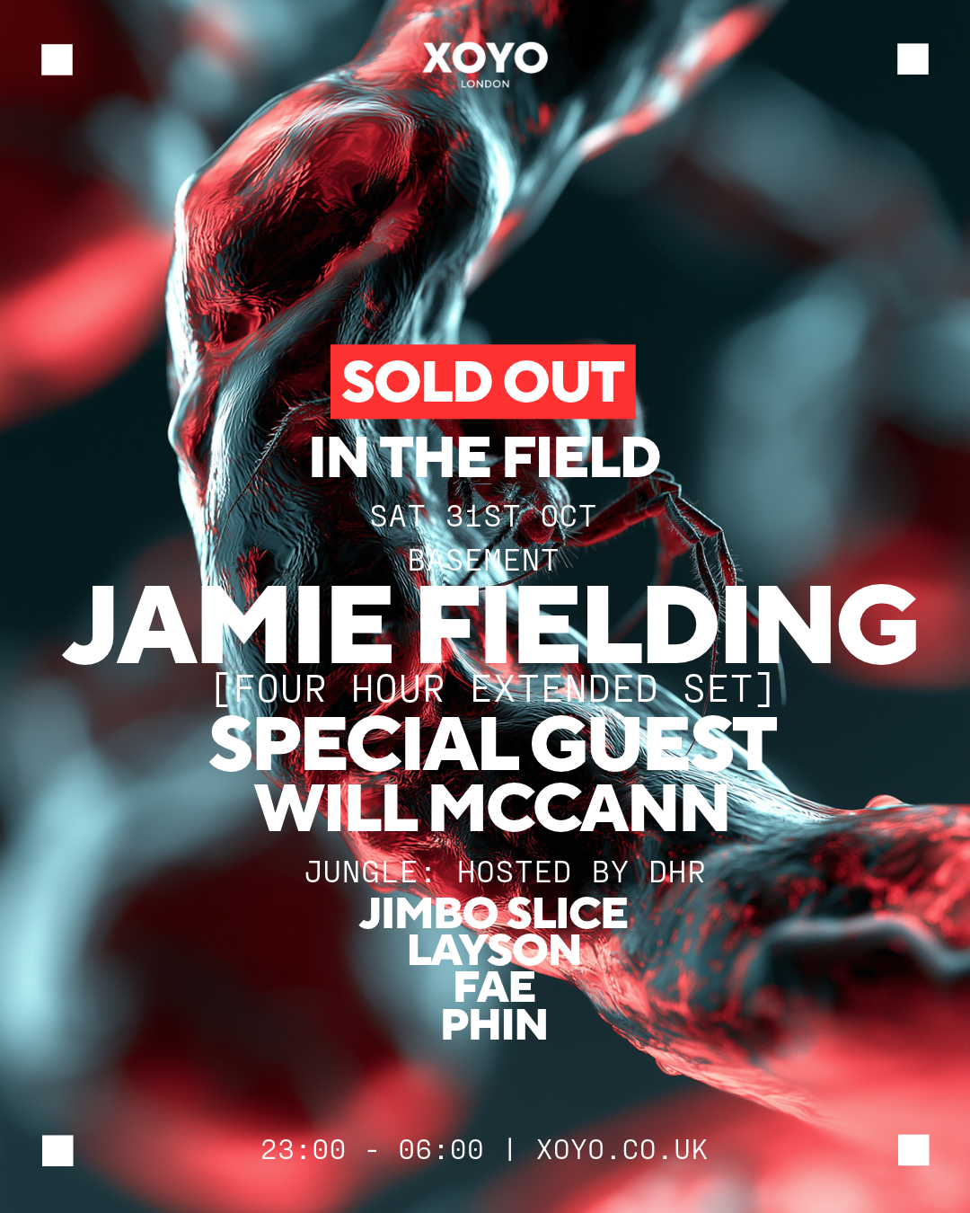 XOYO Halloween: In The Field with Jamie Fielding