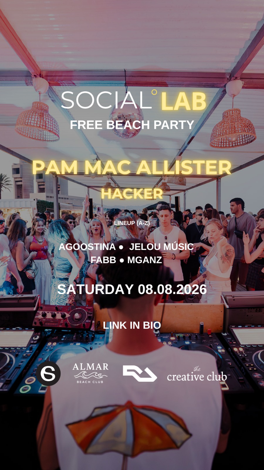 FREE BEACH PARTY OPEN AIR - SOCIAL LAB SUMMER EDITION