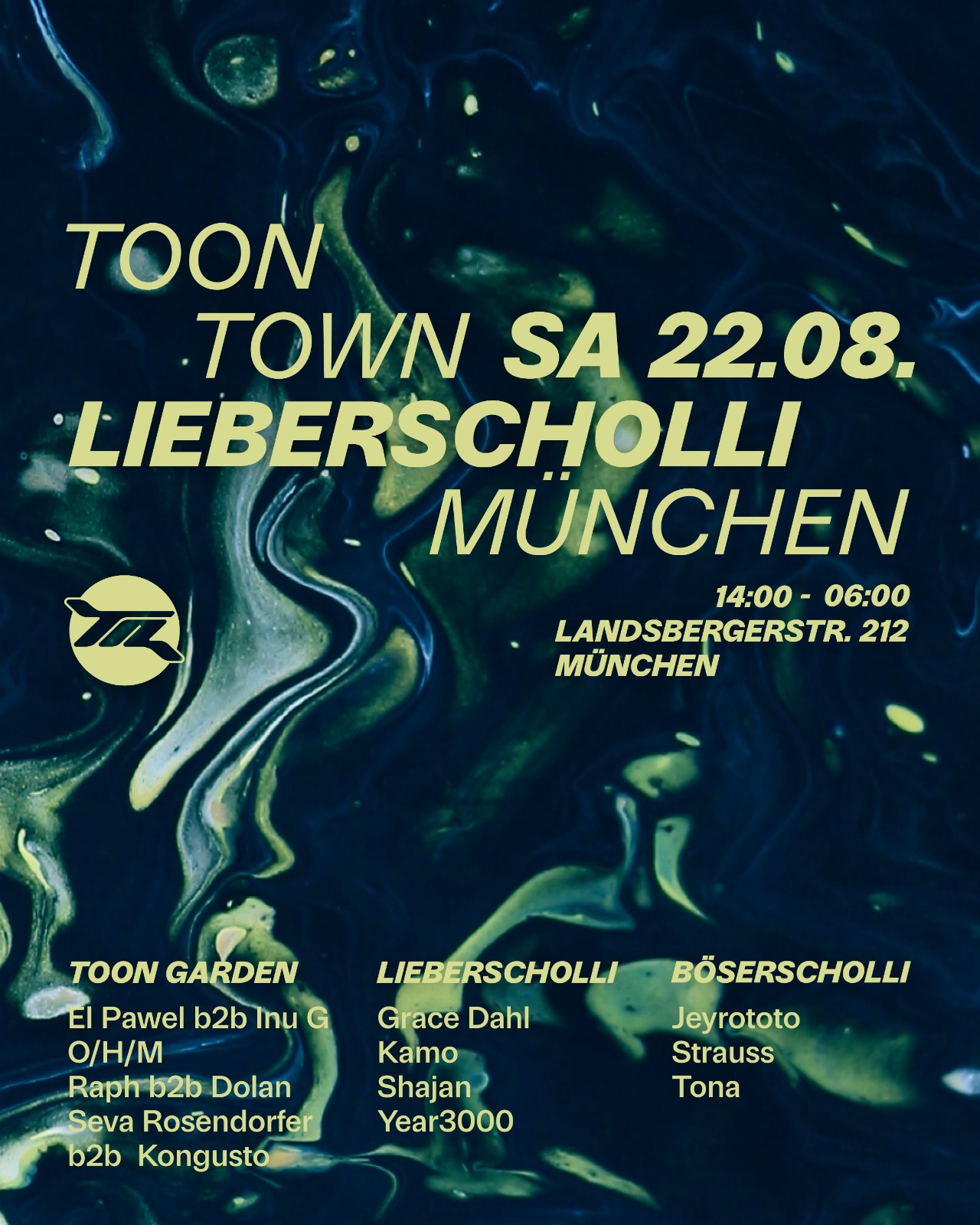 TOON TOWN RETURNS w. Grace Dahl (OPEN AIR & INDOOR)