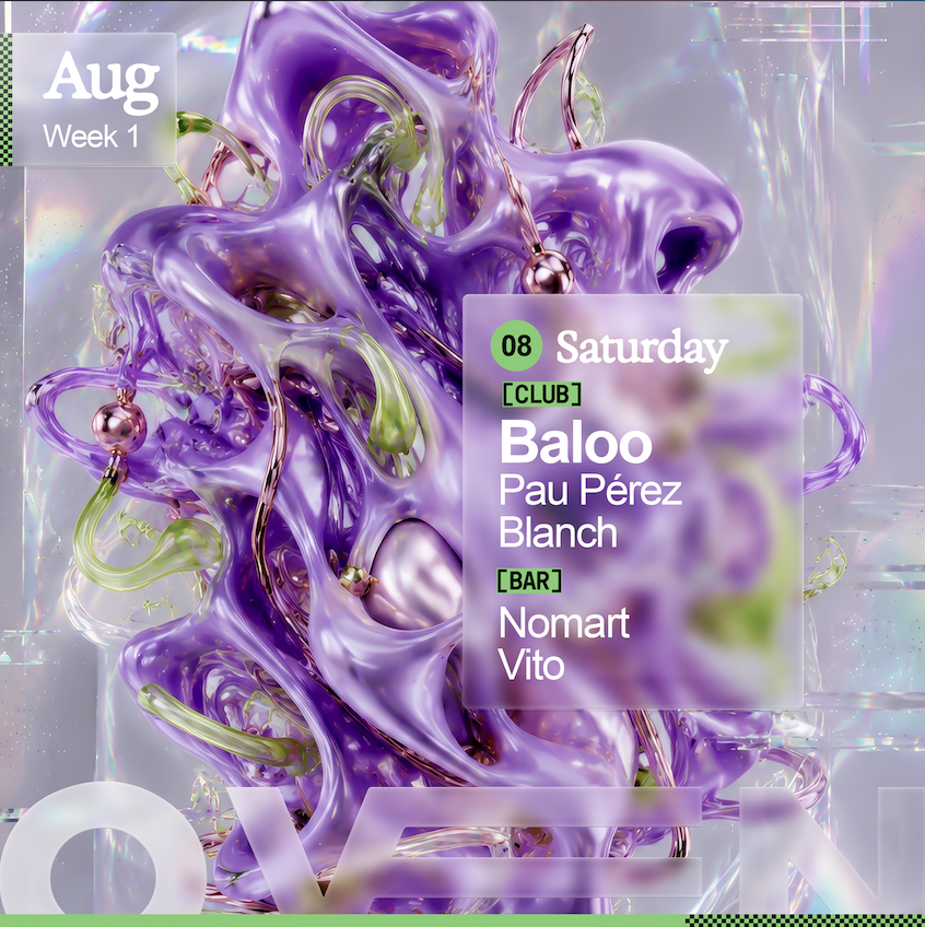 Baloo + Pau Pérez + Blanch / Bar: Dj Grip & Dystorizon