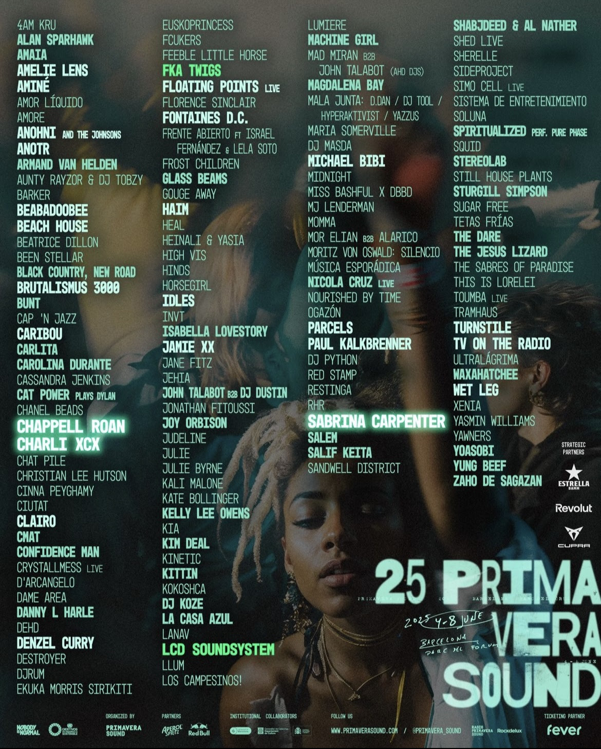Barcelona festival Primavera Sound books Charli XCX, LCD