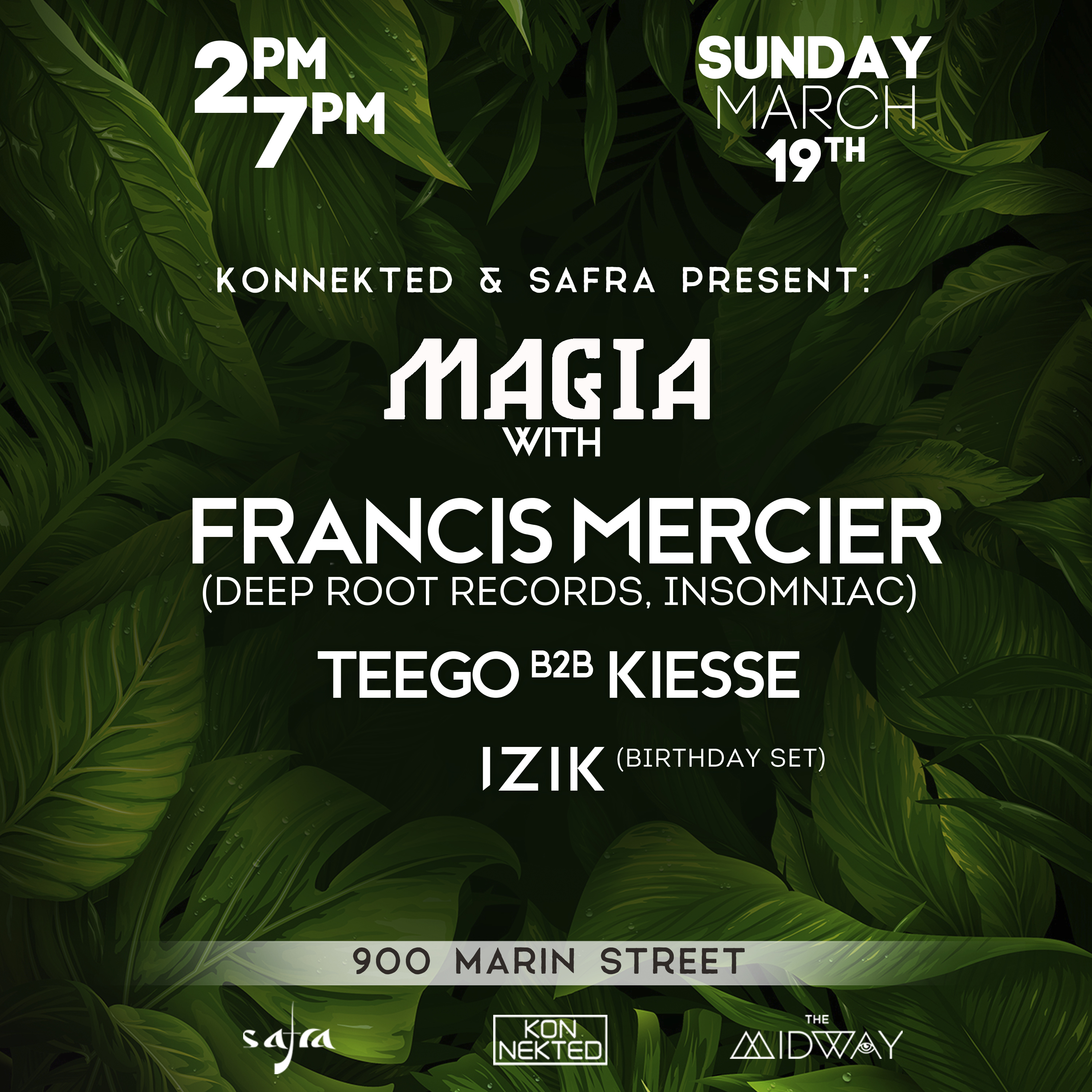 Magia Day Party with Francis Mercier Patio at The Midway, San  FranciscoOakland
