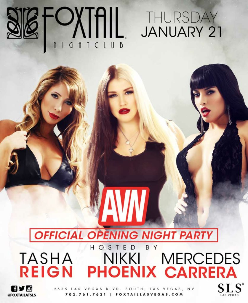 AVN Official Opening Night Party ft Nikki Phoenix at Foxtail Nightclub SLS, Las  Vegas