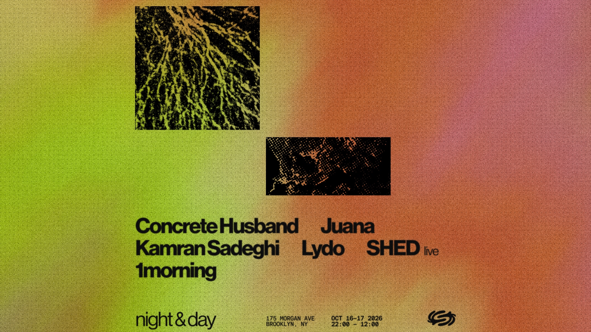 Night & Day: Shed (LIVE), 1morning, LYDO, Juana, Kamran Sadeghi, Concrete Husband