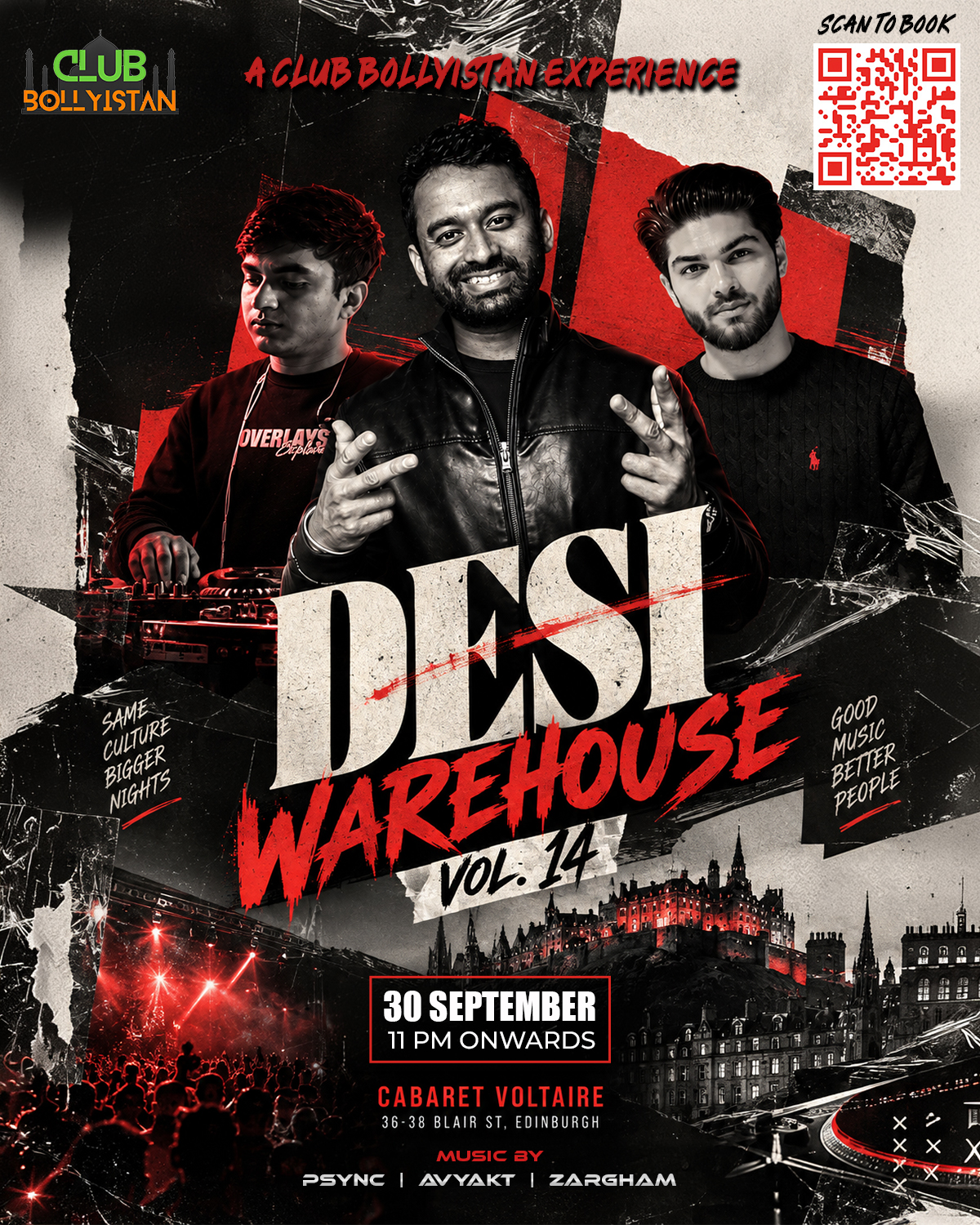 Desi Warehouse Vol. 14 at Cabaret Voltaire, EH1 1QR; Scotland; United Kingdom
