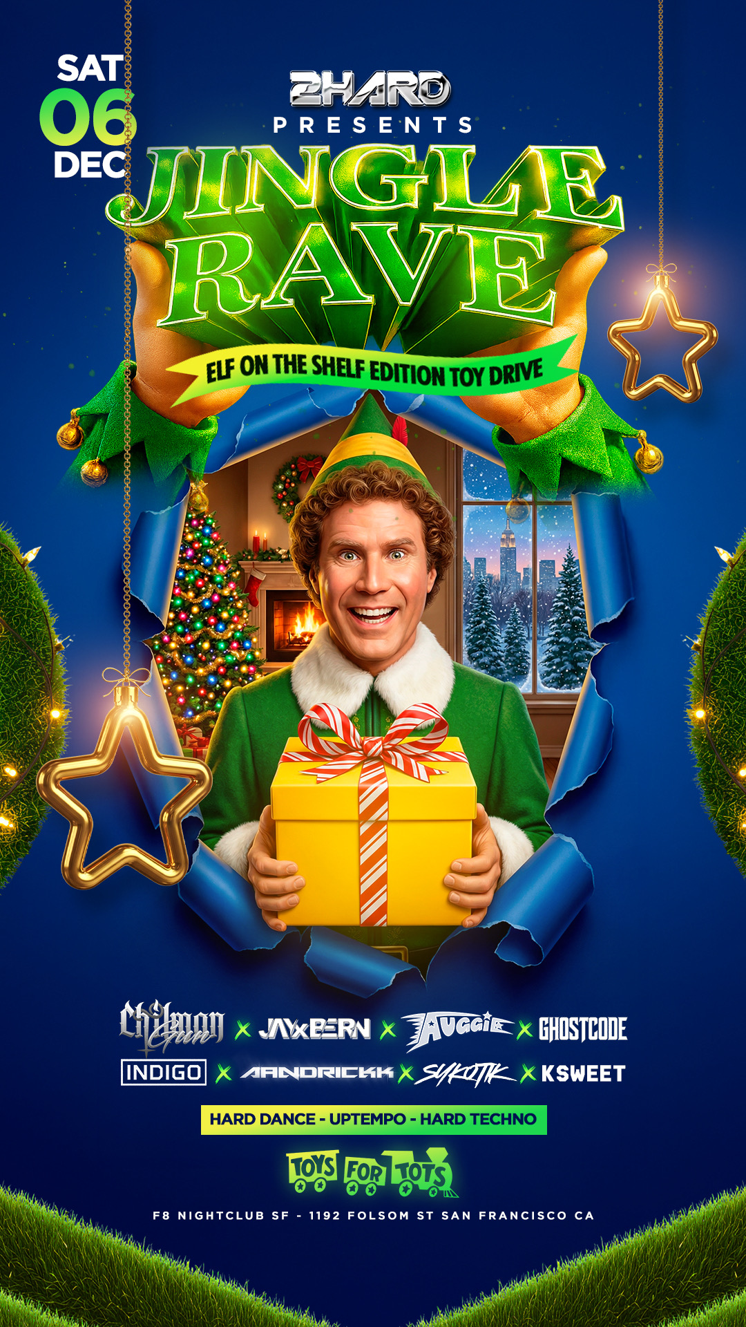 TOY DRIVE Jingle Rave: Elf on the Shelf Edition presented by 2HARD