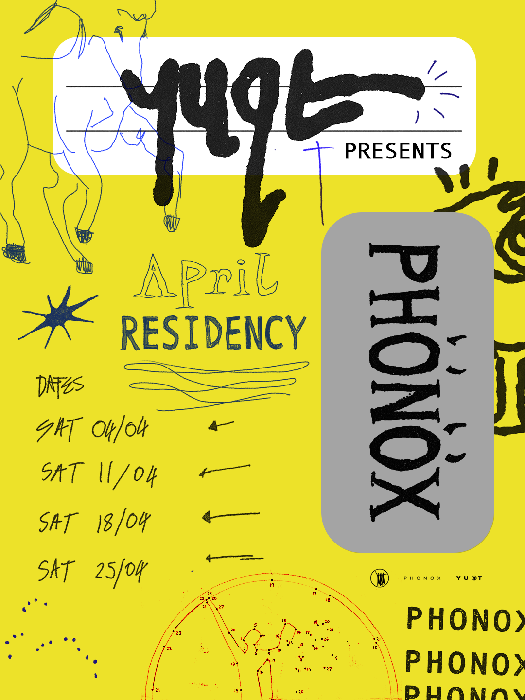 Y U QT: 4 Saturdays at Phonox (18th April)