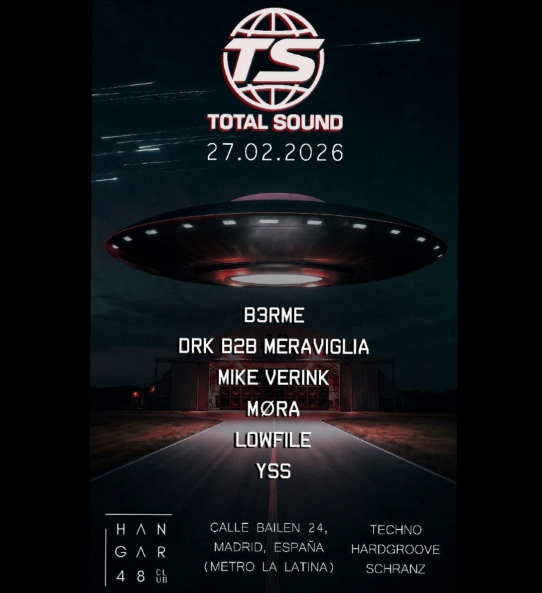 TOTAL SOUND: B3rme, DARK, MERAVIGLIA, MIKE VERINK, MORA, LOWFILE, YSS