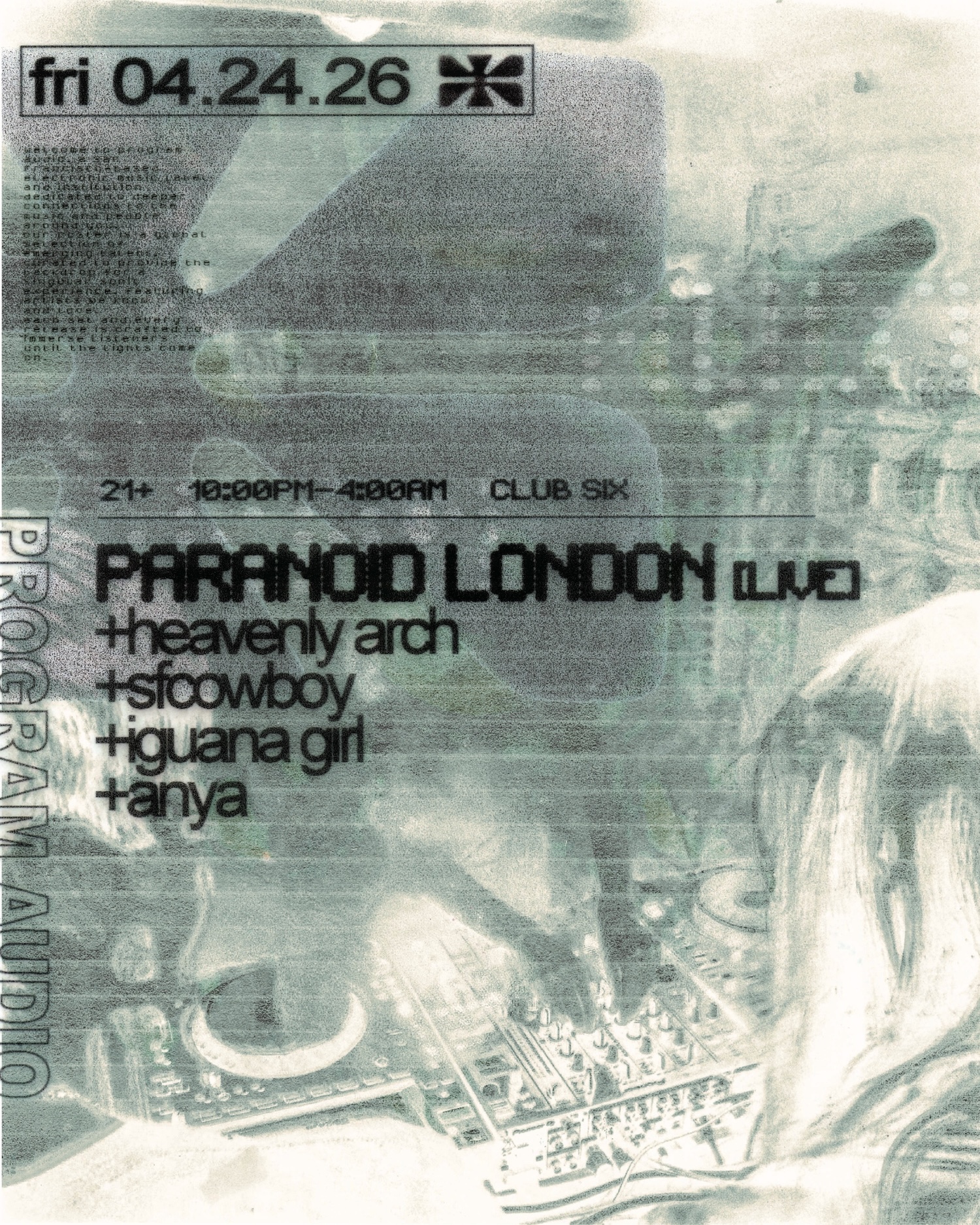 program audio: Paranoid London [live]