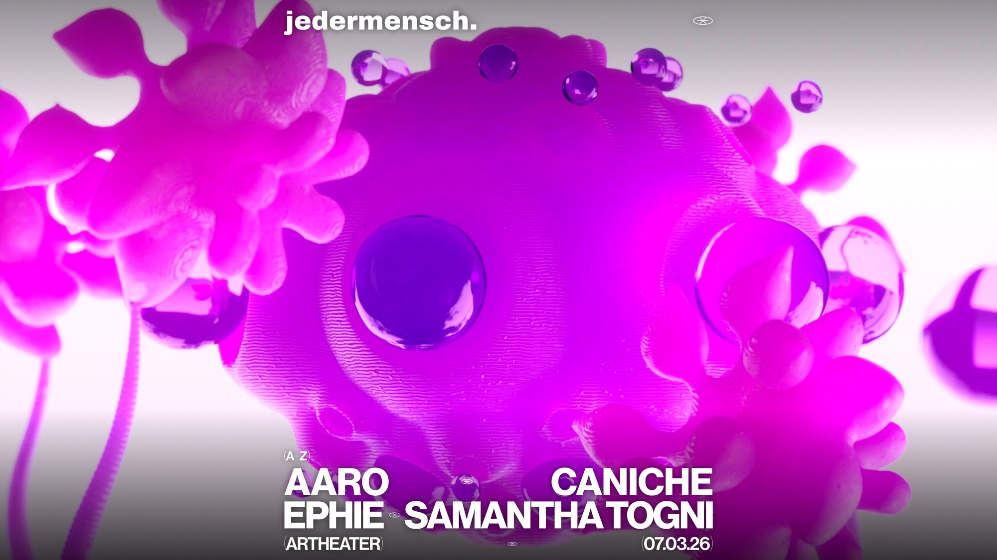jedermensch. with Caniche & Samantha Togni