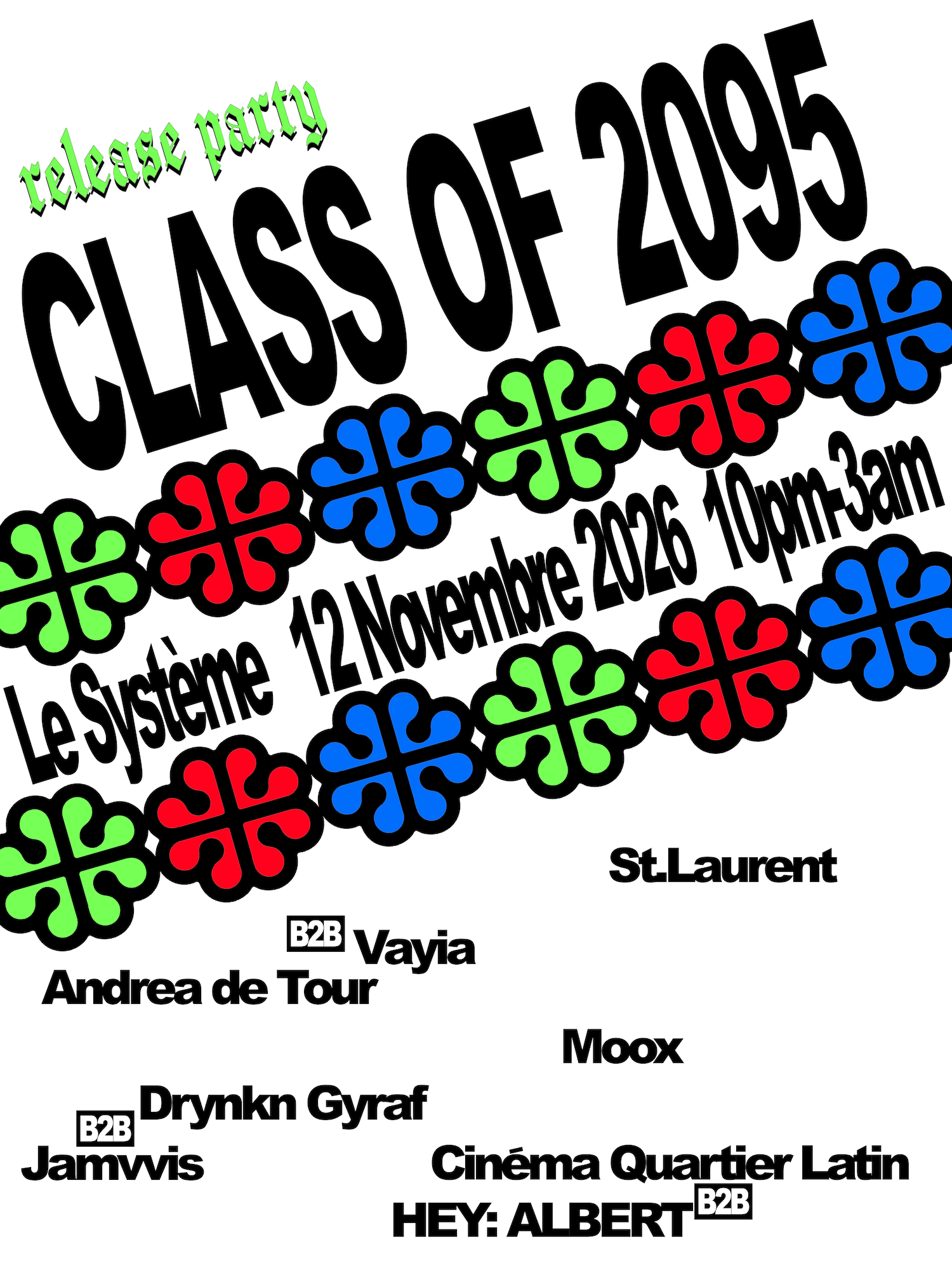 Class of 2095 VA Release Party: DJ Cinéma Quartier Latin & co