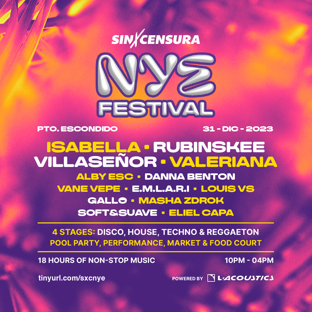 NYE Festival Puerto Escondido at TBA, Puerto Escondido