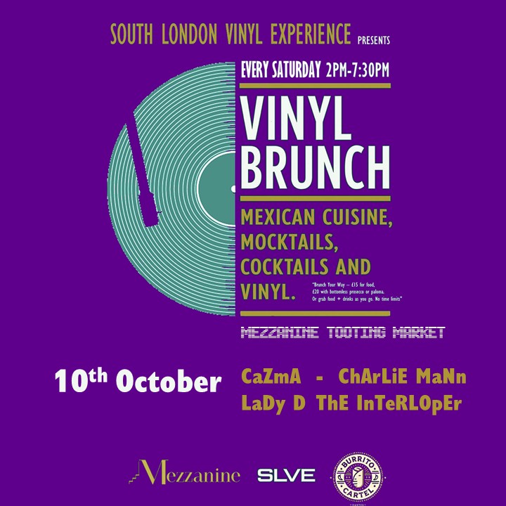 Vinyl Brunch at Mezzanine - Tooting, London SW17 8TA