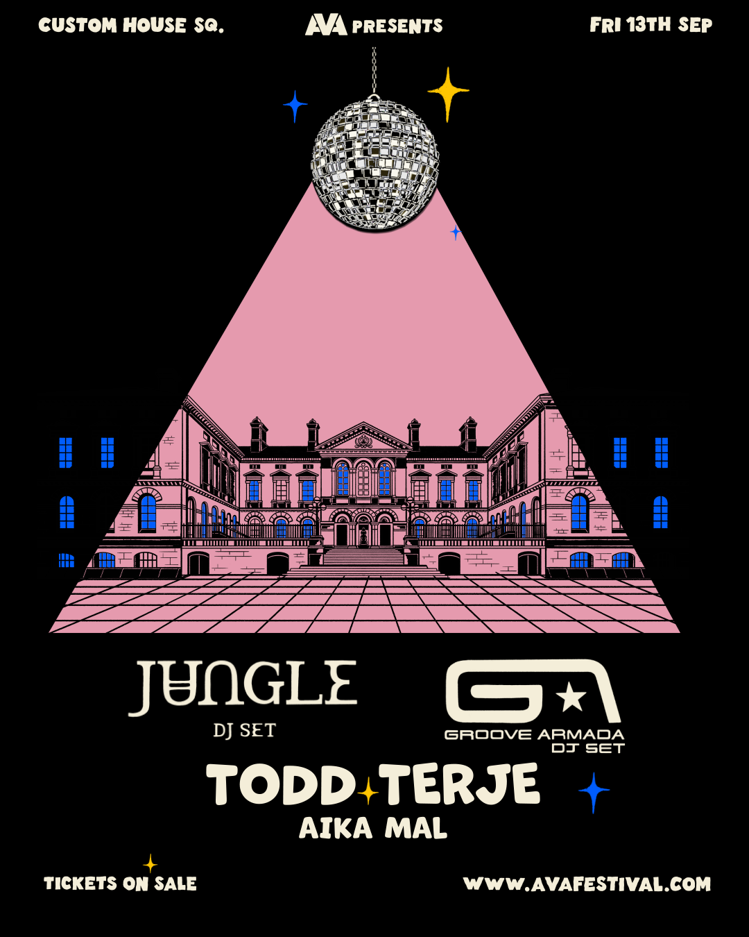 AVA presents Jungle (DJ Set), Groove Armada (DJ Set), Todd Terje (DJ
