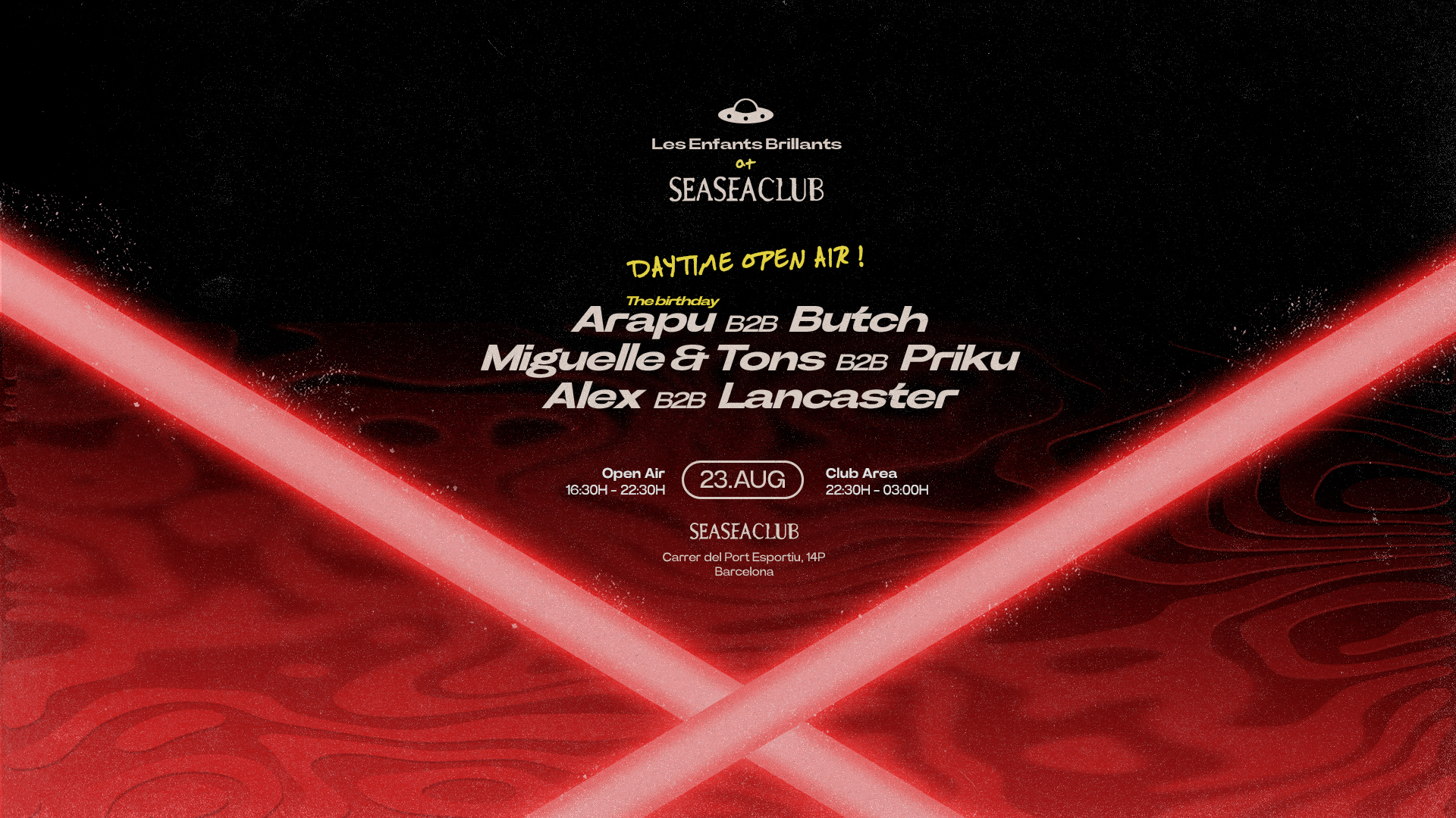 Les Enfants goes to Seaseaclub pres. Arapu Bday Bash with Miguelle & TONS, Butch, Priku