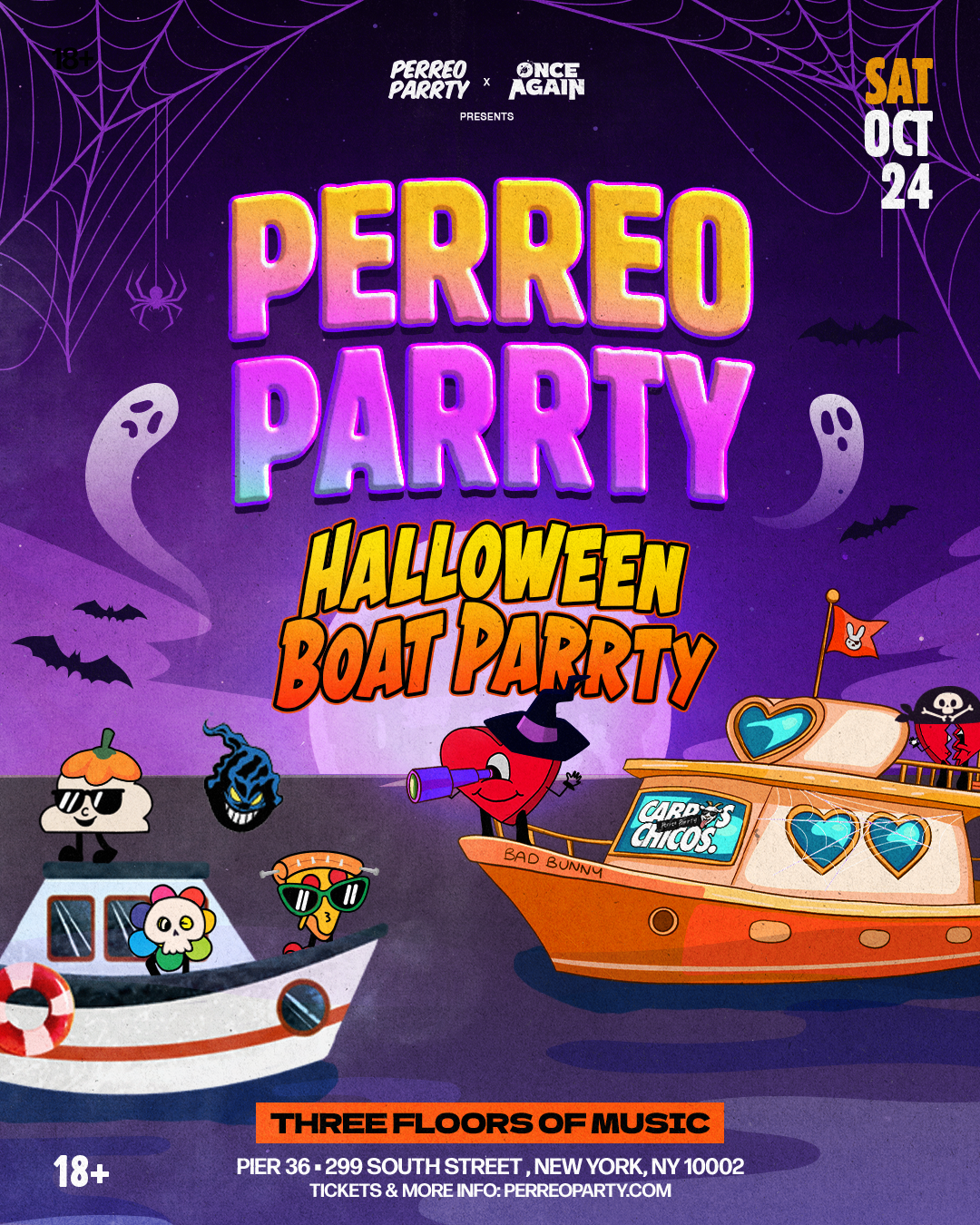 PERREO PARRTY BOAT PARRTY (18+) - Halloween NYC Yacht Cruise