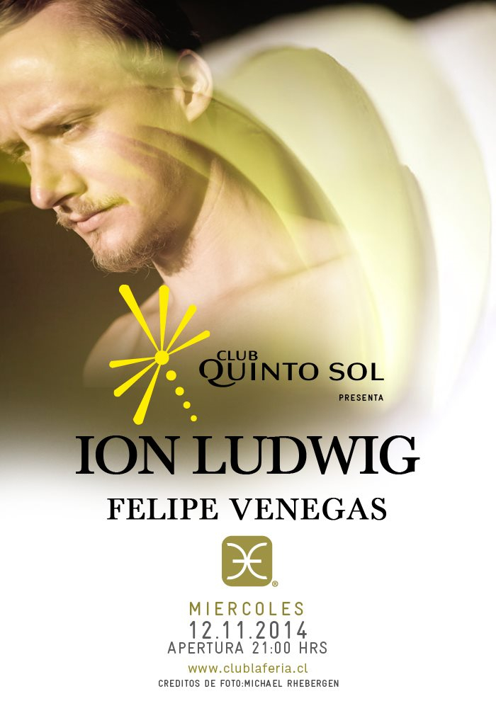 Club Quinto Sol presenta Ion Ludwig en Santiago at La Feria, Santiago