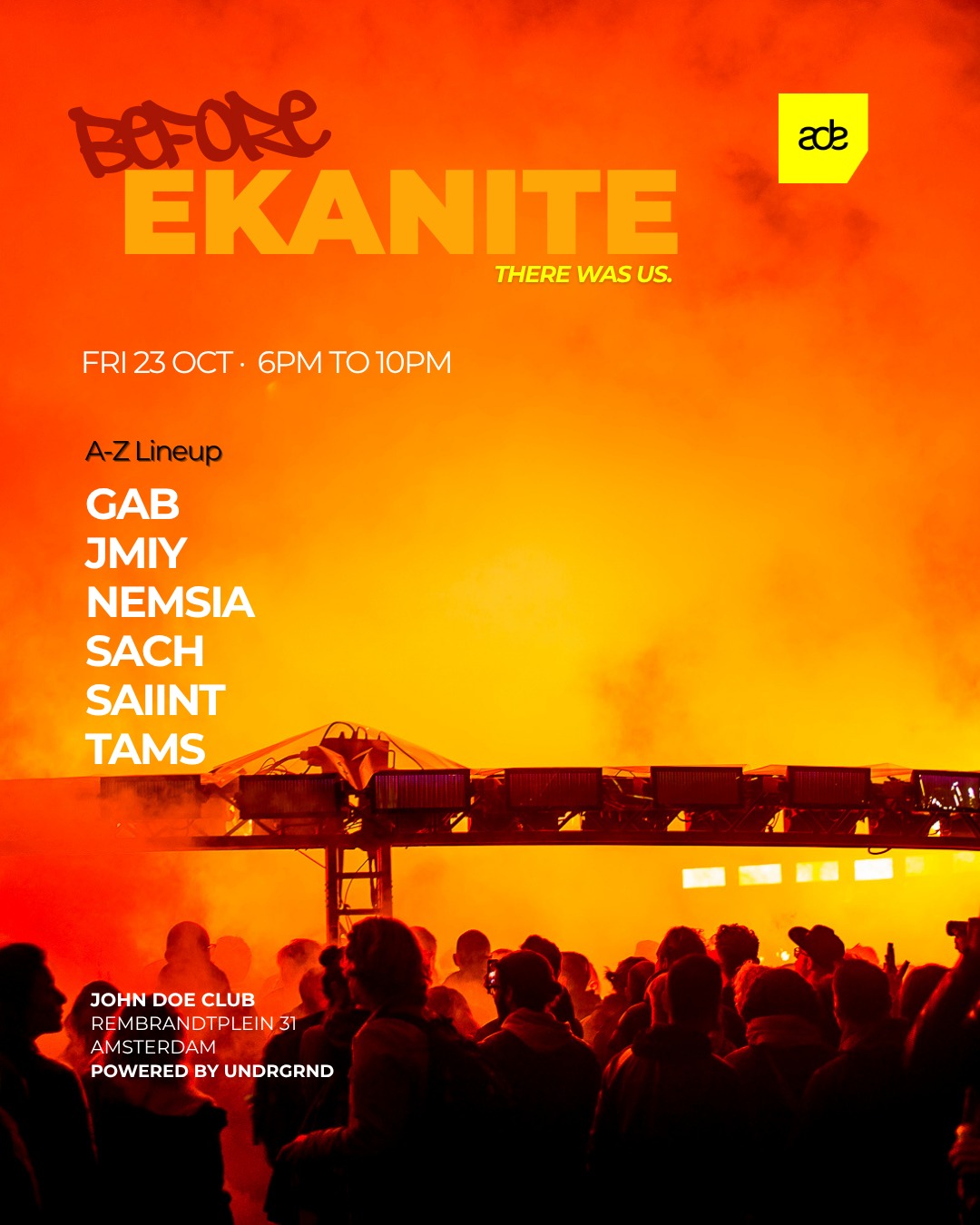 ADE 2026 - BEFORE × EKANITE