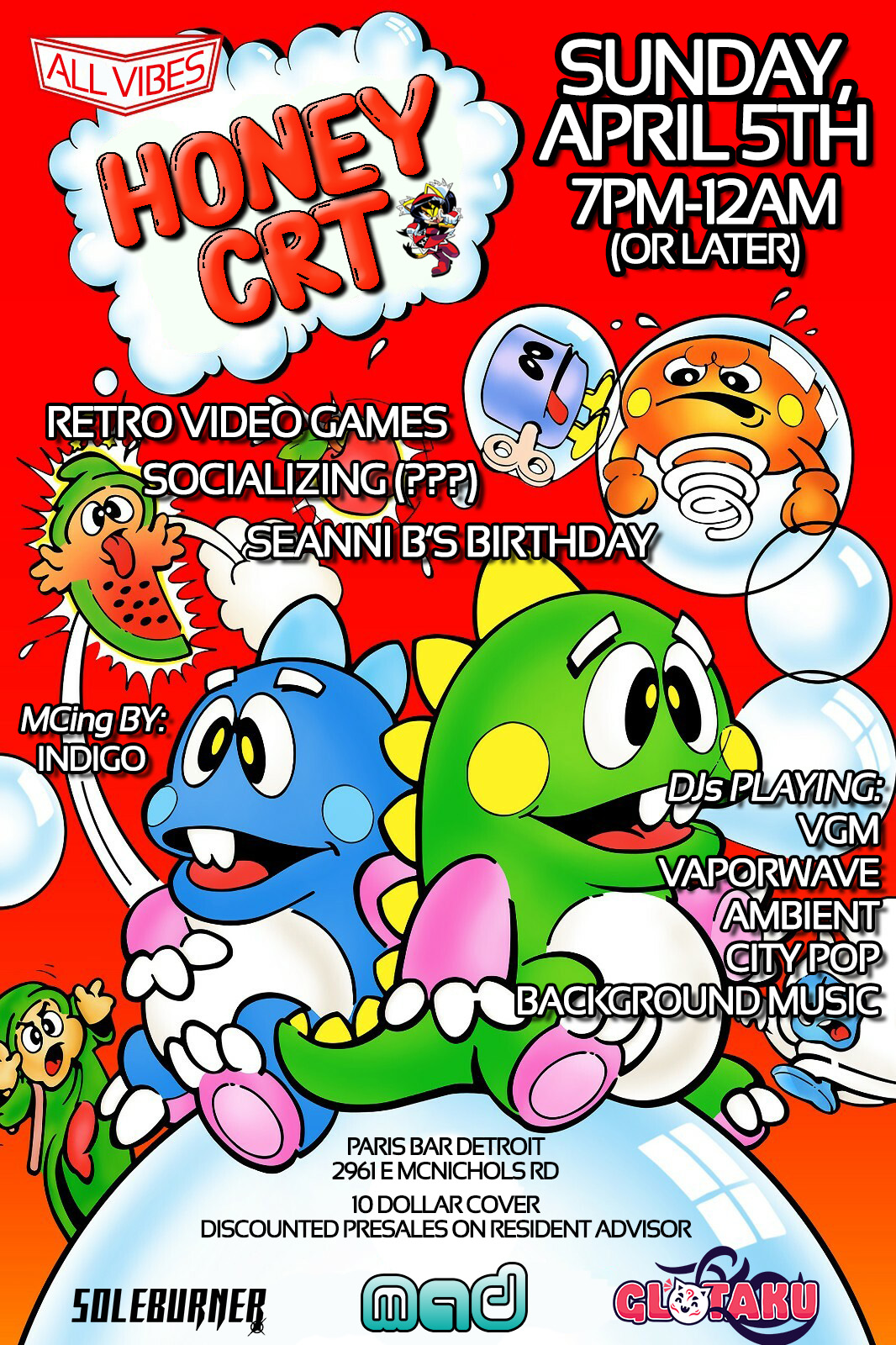 Honey CRT: A Retro Video Game and Chill Music Affair at Paris Bar