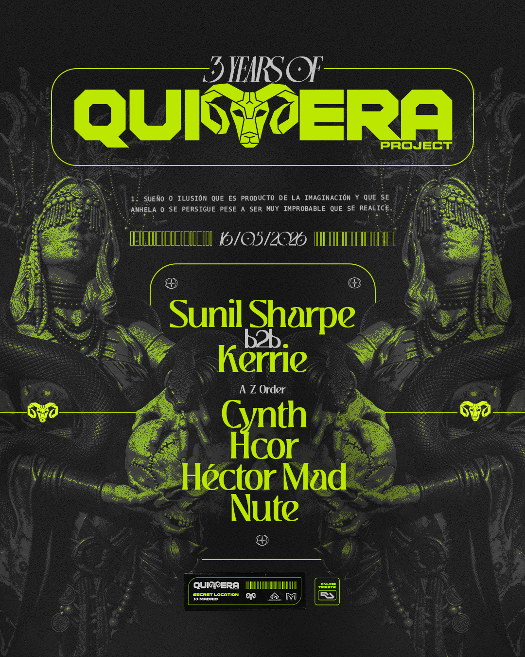 3 Years of Quimera Project - Sunil Sharpe B2B Kerrie, CYNTH, HCOR, HECTOR MAD, NUTE