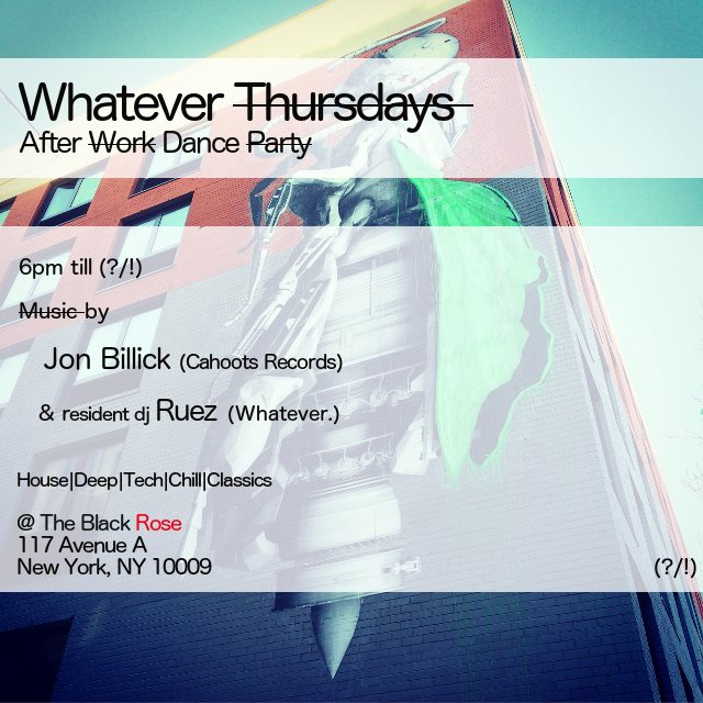 Flyer do evento de Jon Billick