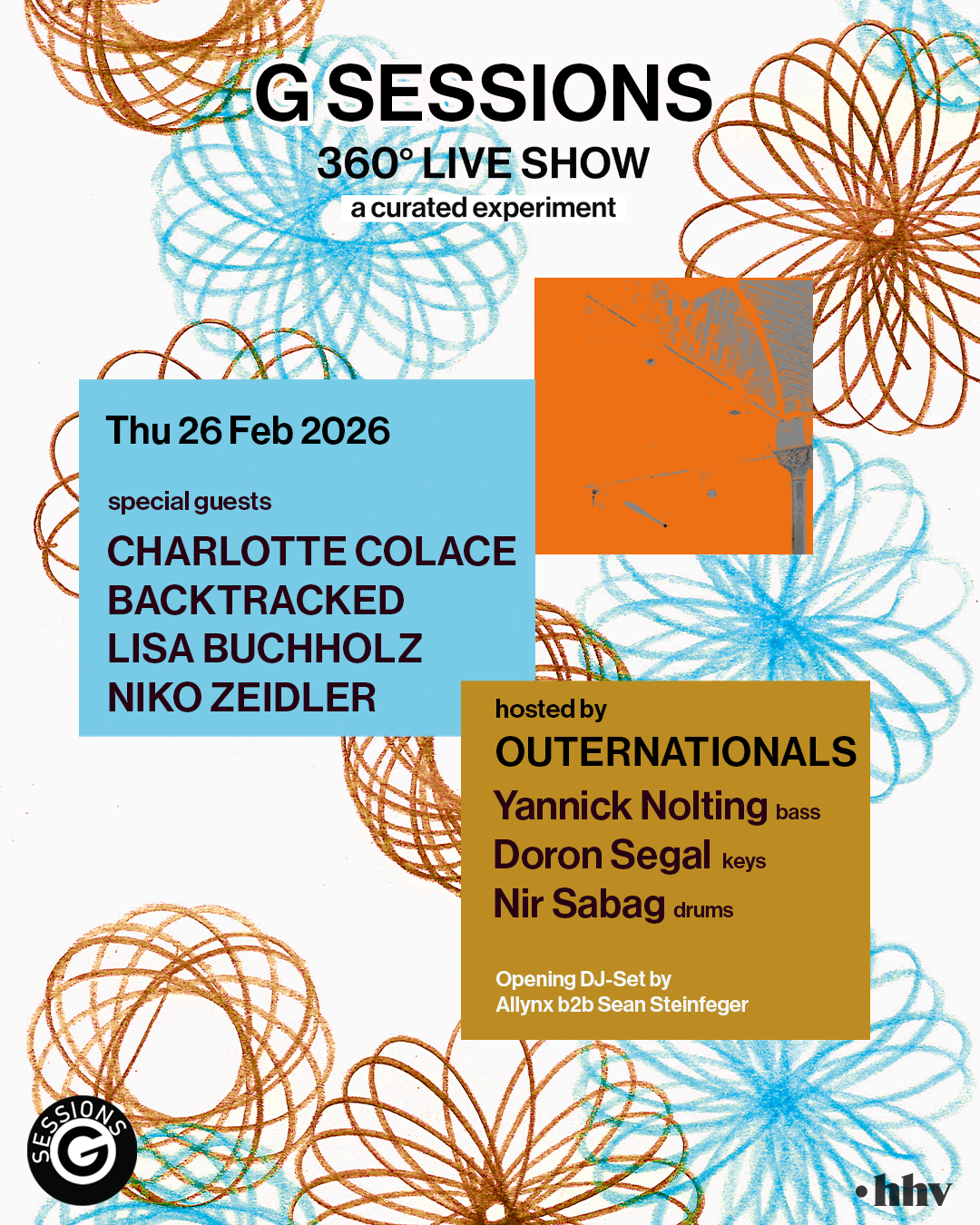 G SESSIONS - 360 ° Show feat. Charlotte Colace, BACKTRACKED, Lisa Buchholz & Niko Zeidler