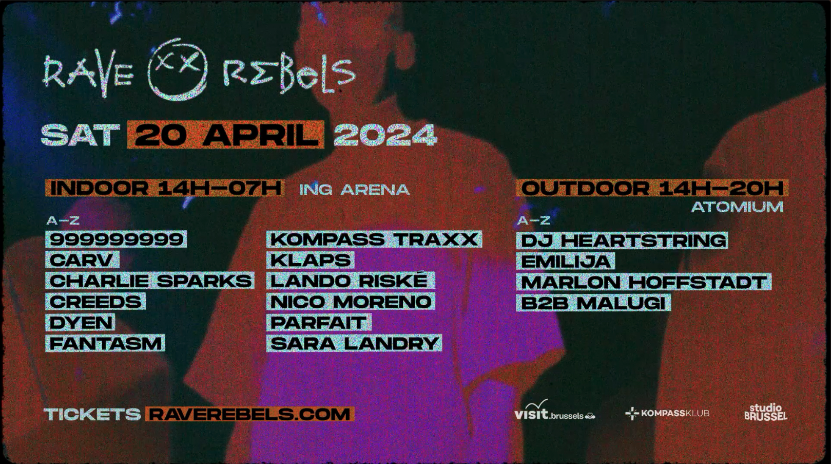 Kompass presents 5Y Rave Rebels (Outdoor//Indoor) at Palais 12 / Paleis 12  (ING Arena), Brussels