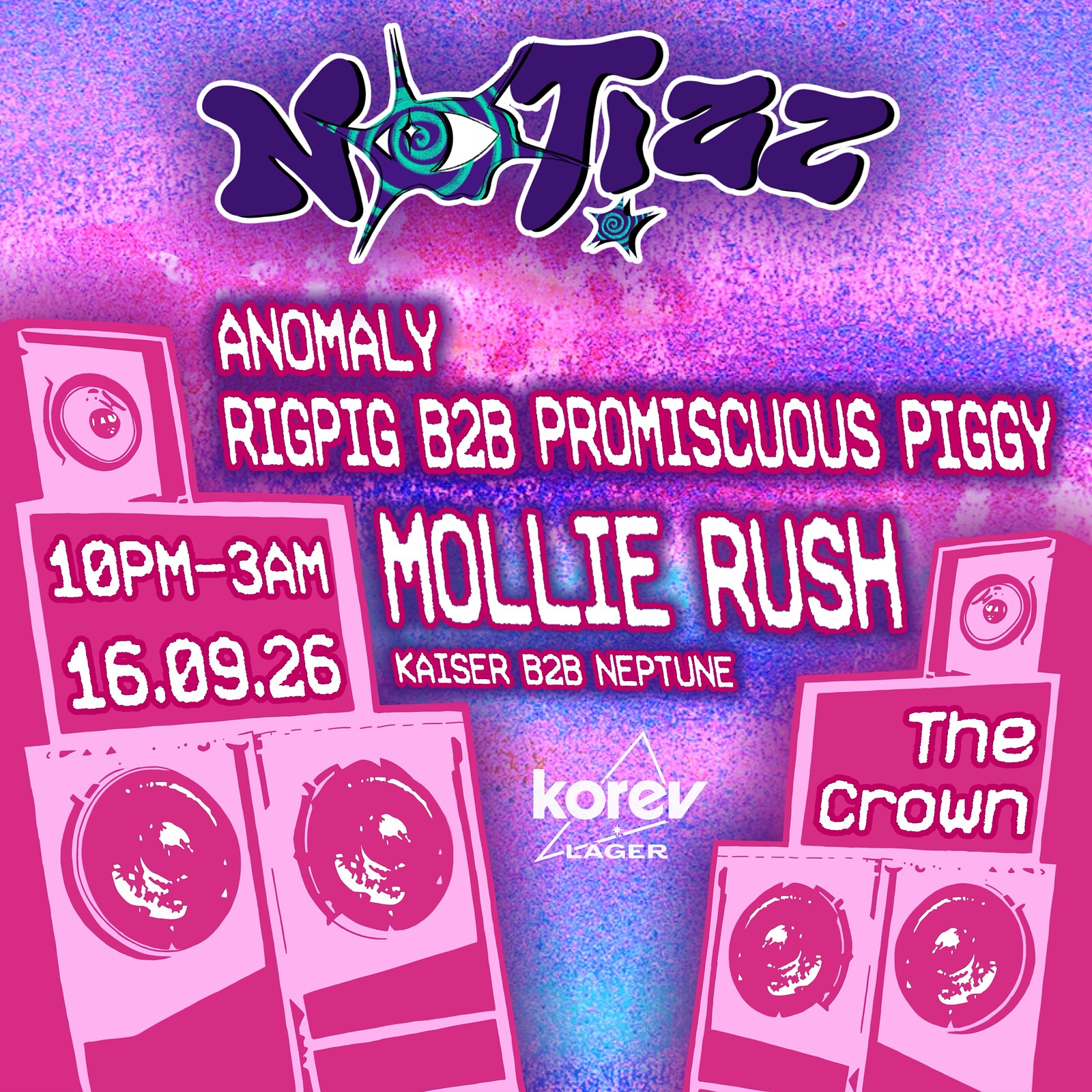 Notizz: Mollie Rush + Support at The Crown, Bristol. BS1 1JH
