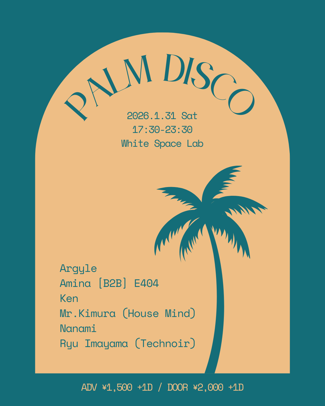 PALM DISCO at White Space Lab, Tokyo